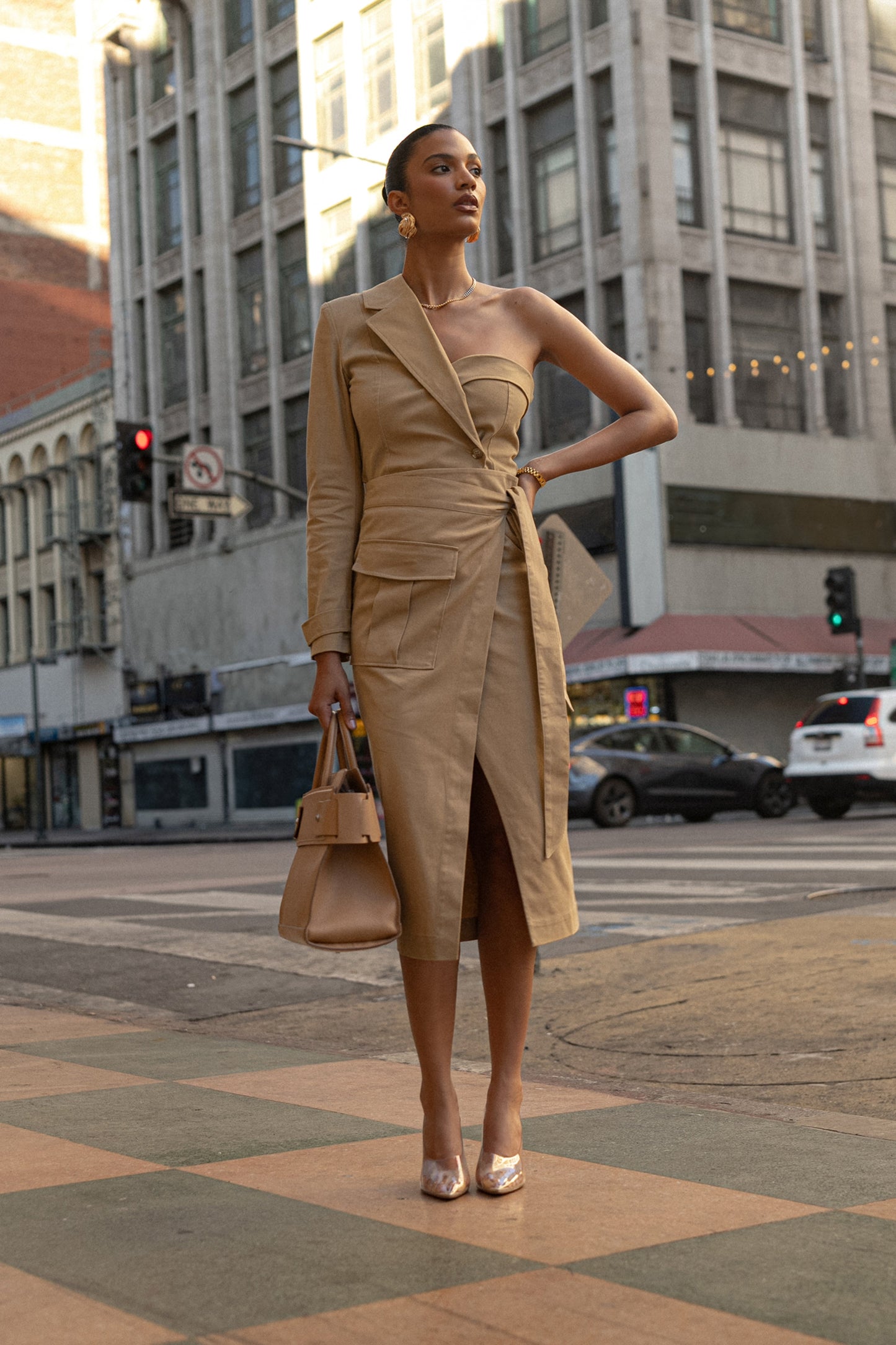 Khaki City Life Cargo Skirt JLUXLABEL