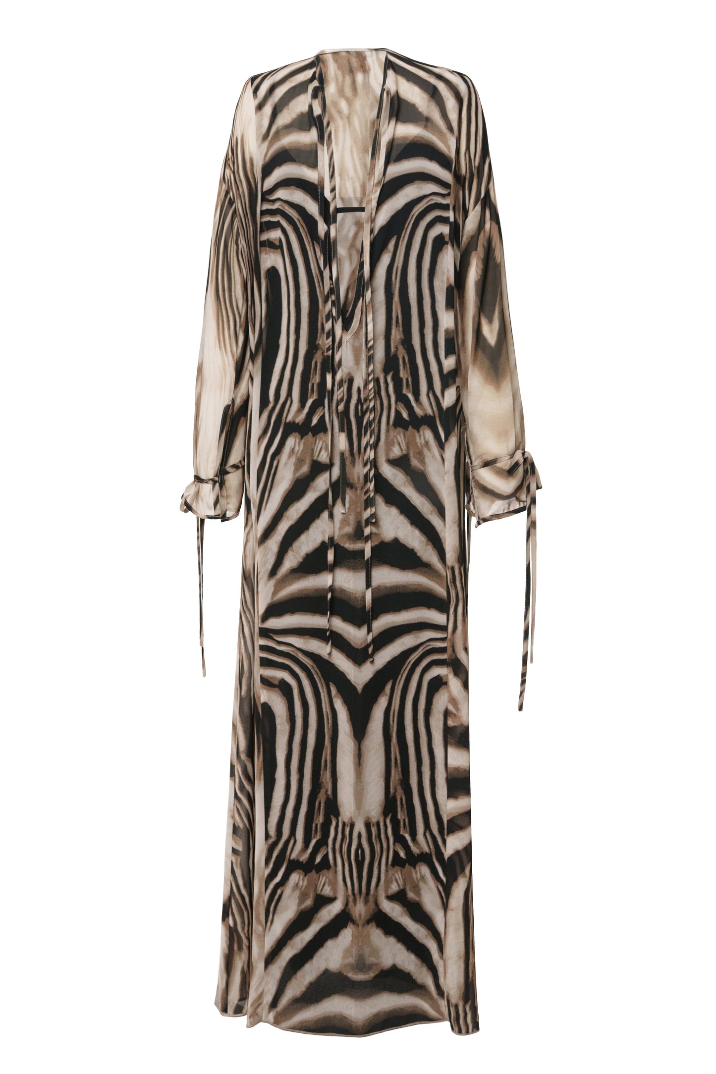 Brown Zebra Print New Vista Maxi Dress NEWFASHIONEDGE