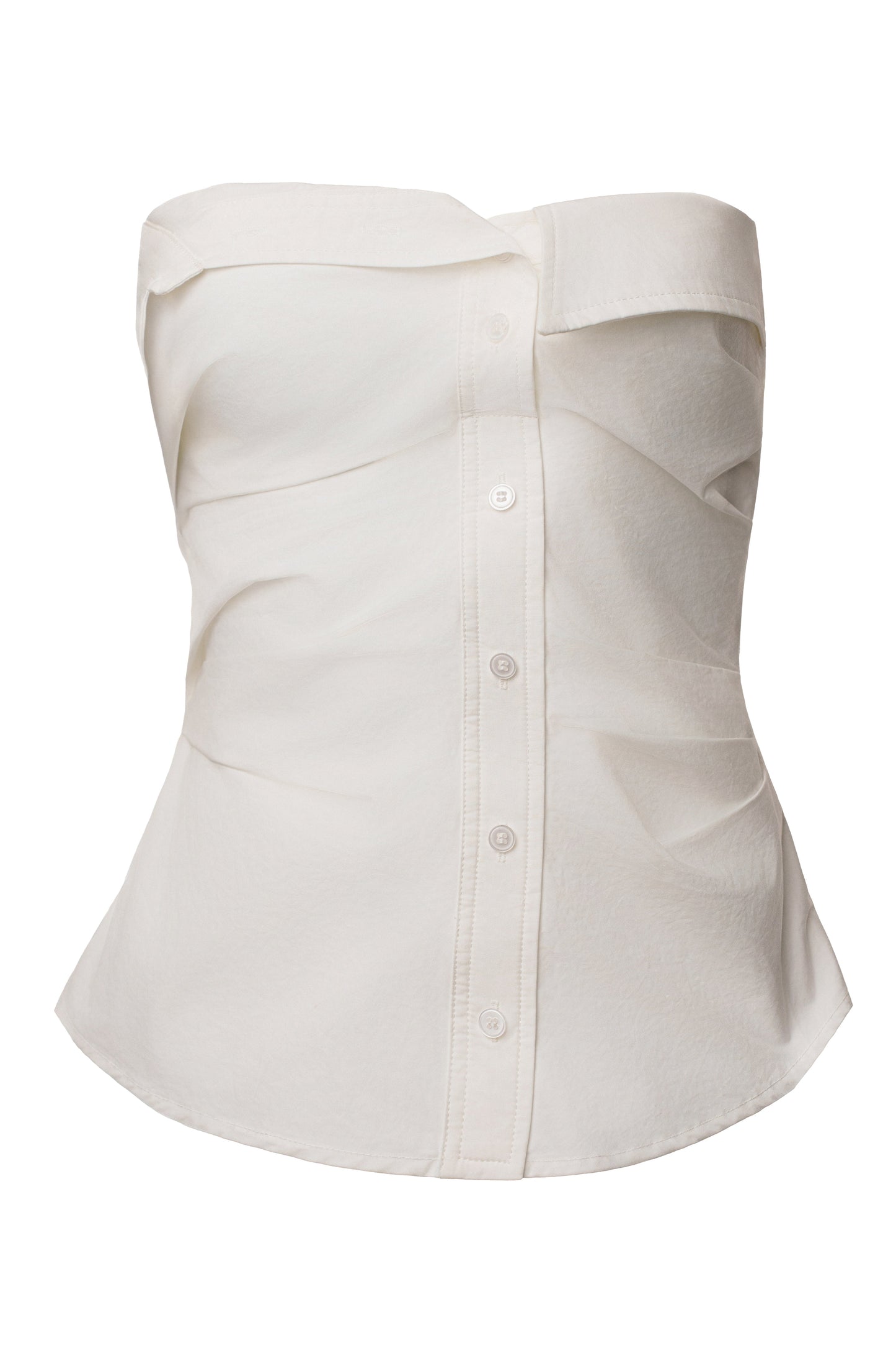 Ivory Riviera Fold Over Top JLUXLABEL