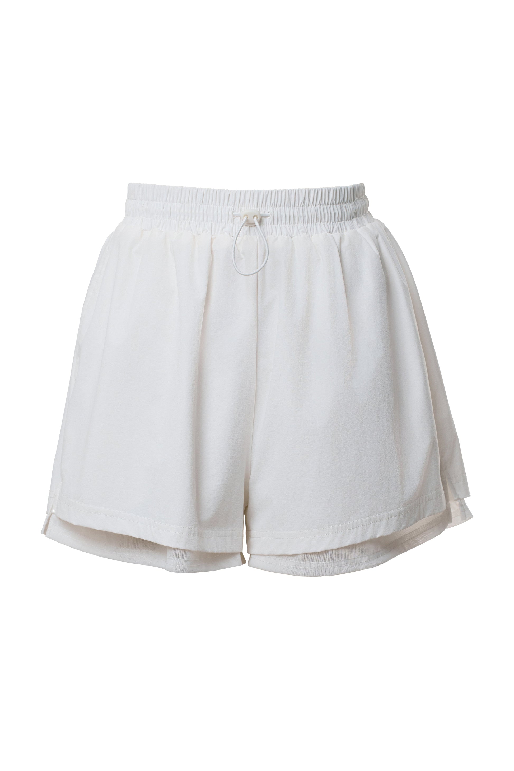 Ivory Velocity Nylon Shorts JLUXLABEL