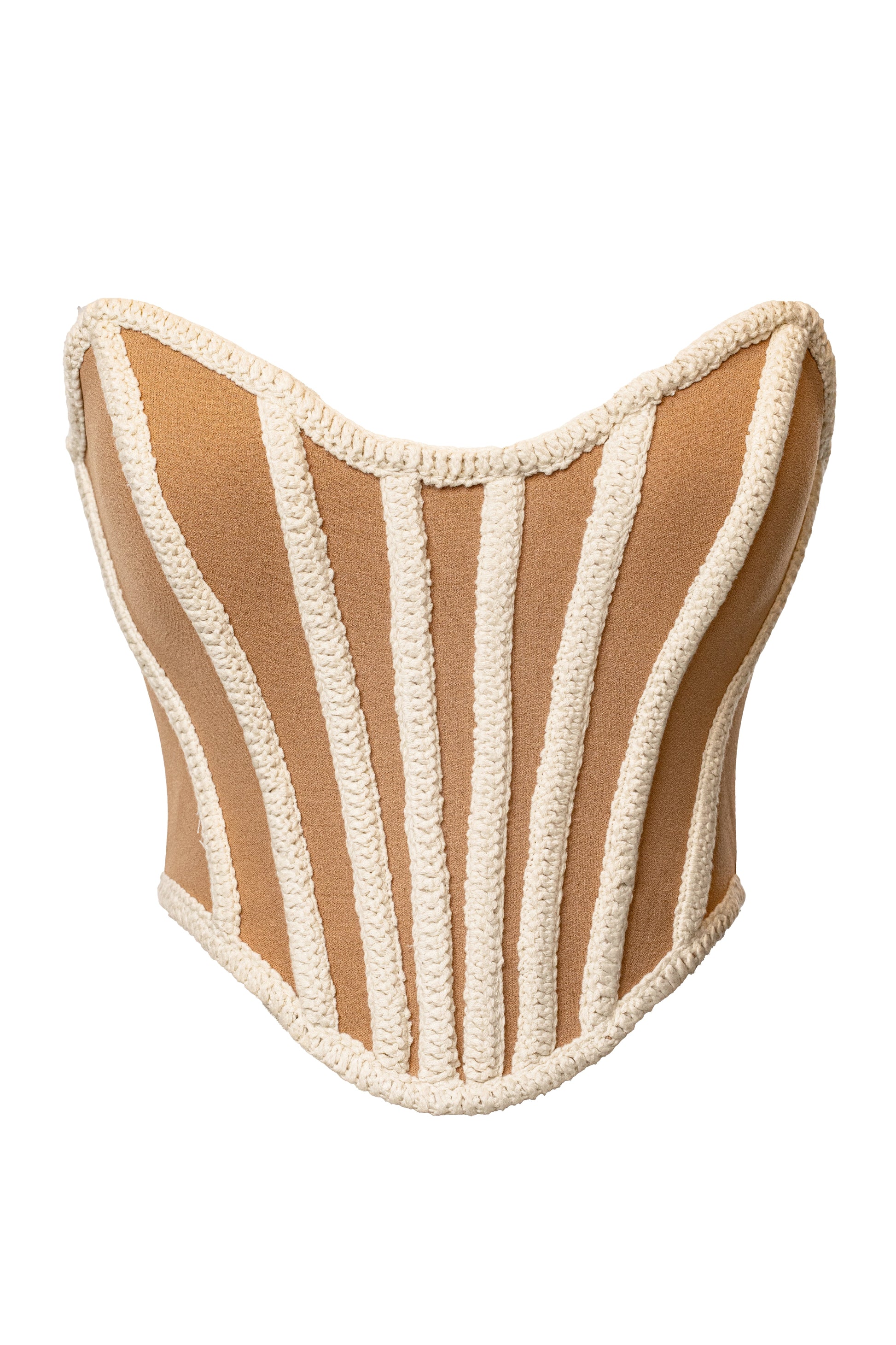 Ivory Cassis Braided Corset JLUXLABEL
