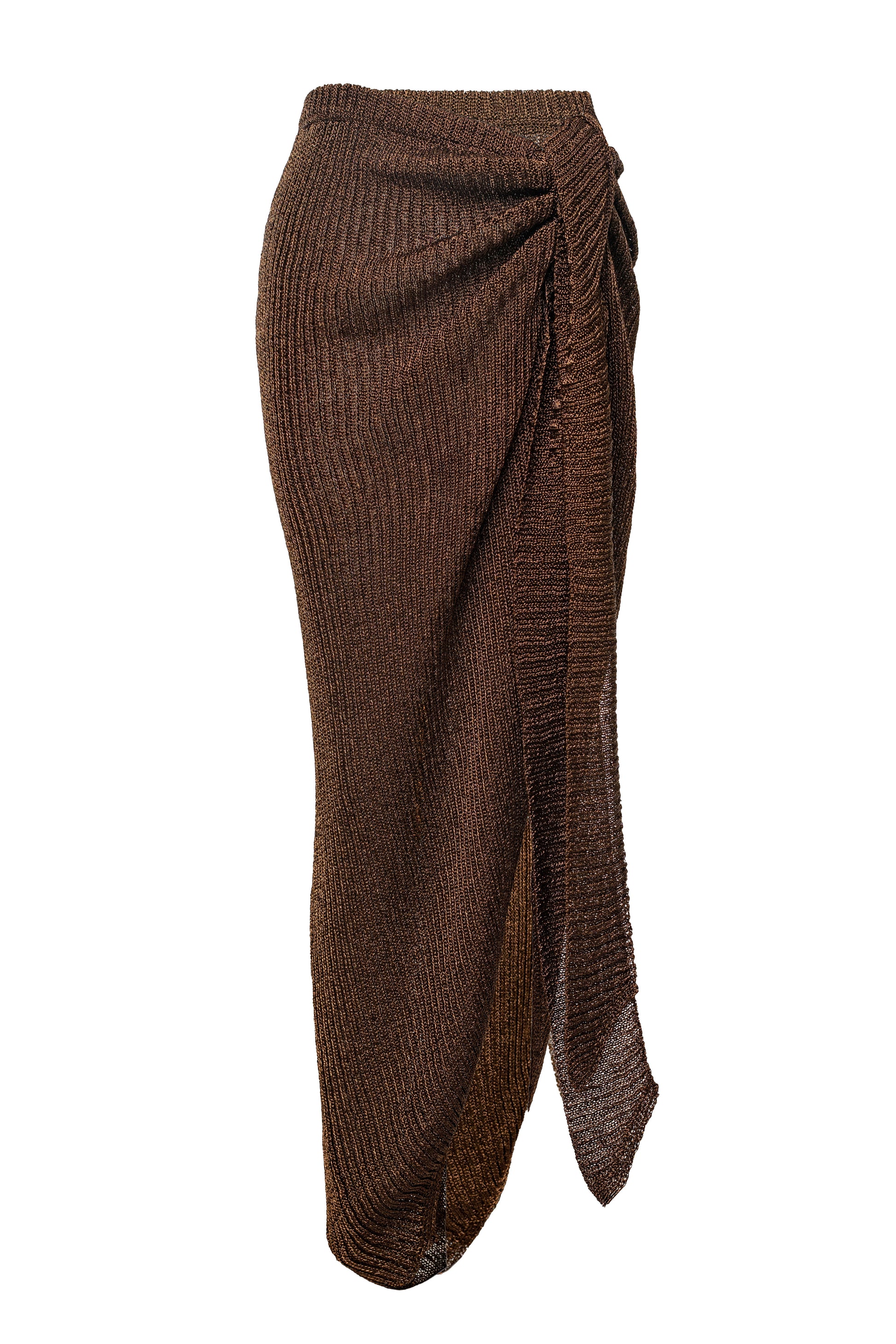 Bronze Sunlit Metallic Sarong JLUXLABEL