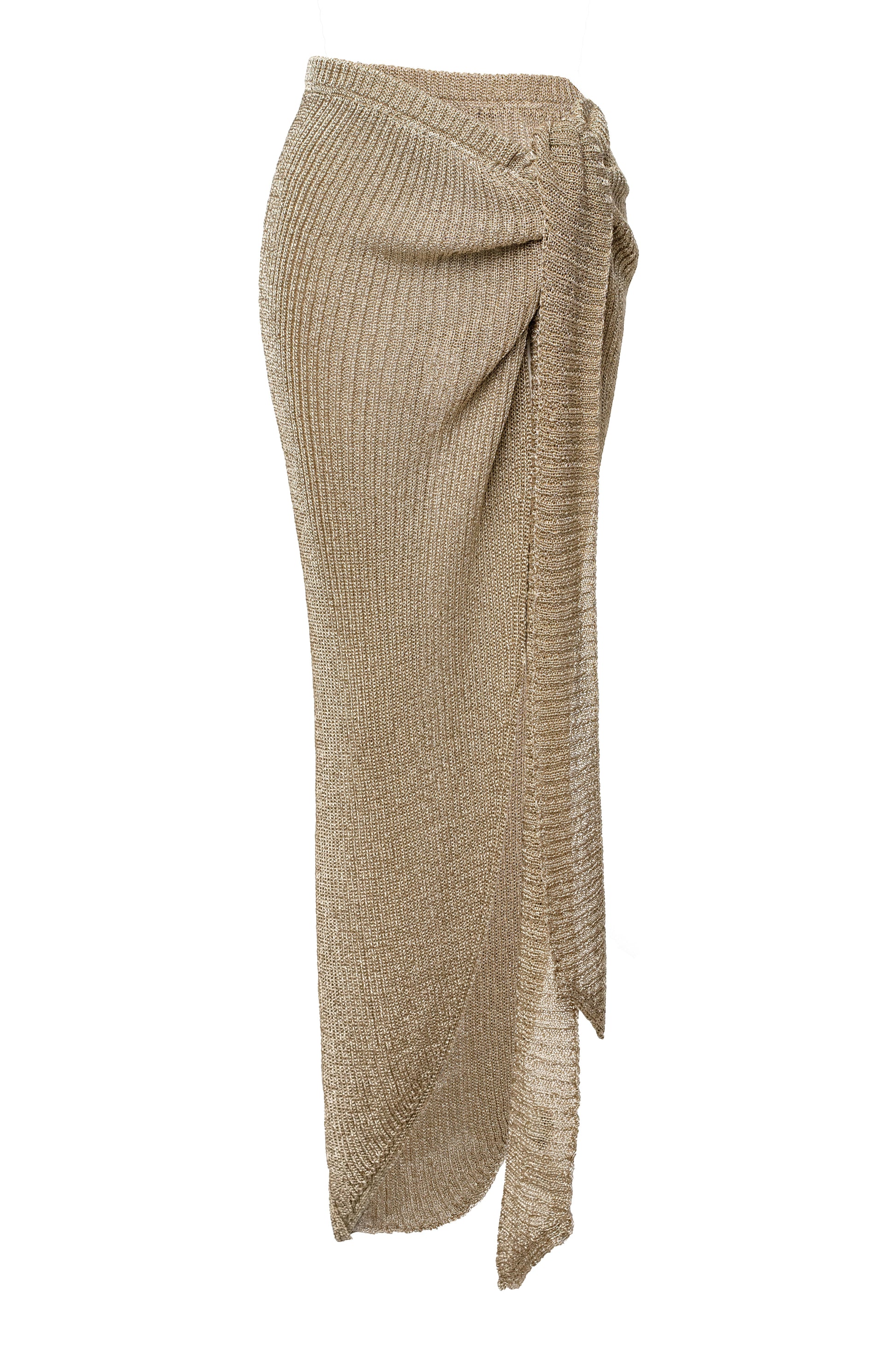 Gold Sunlit Metallic Sarong JLUXLABEL