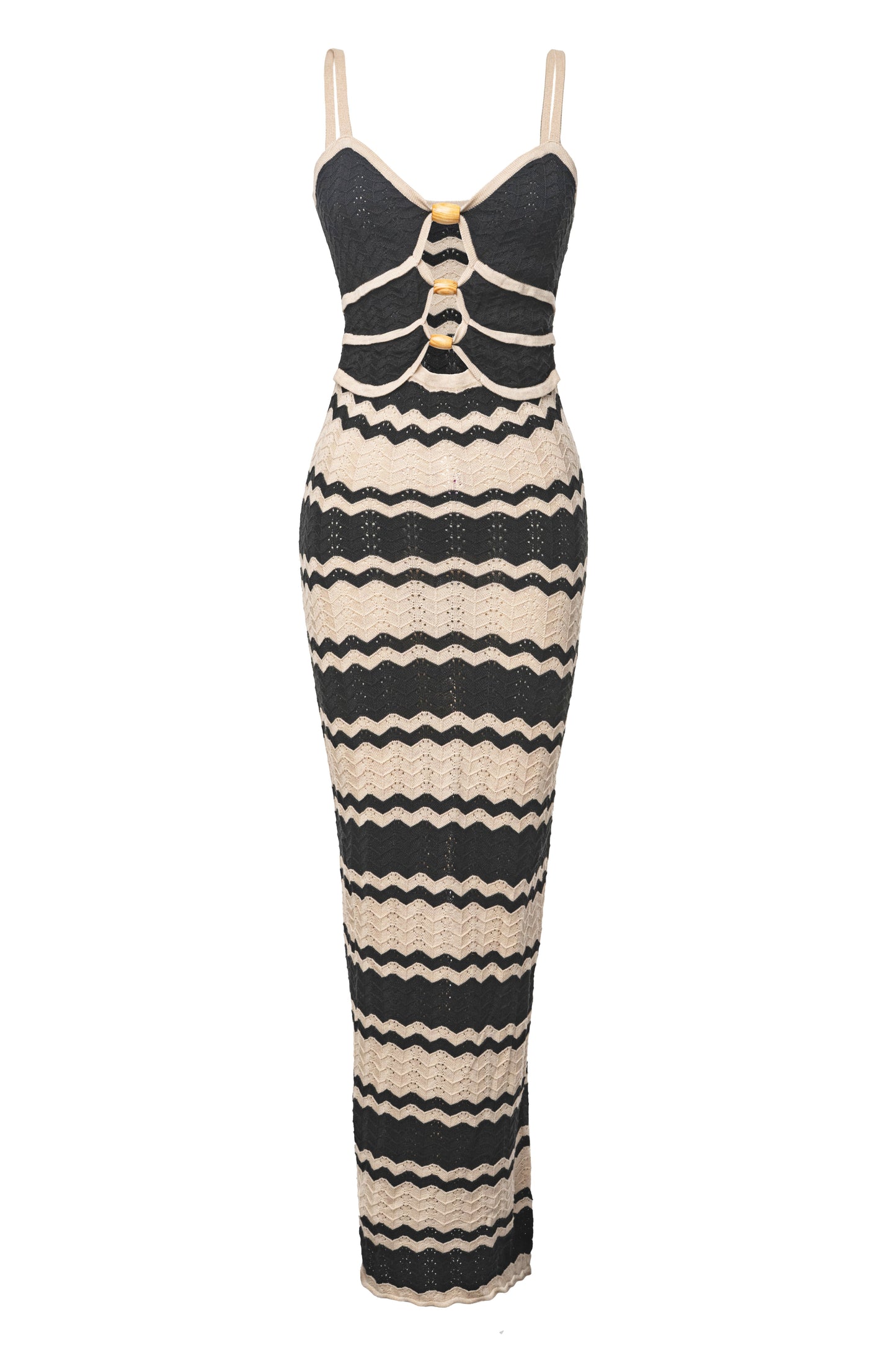 Black Azula Knit Maxi Dress JLUXLABEL