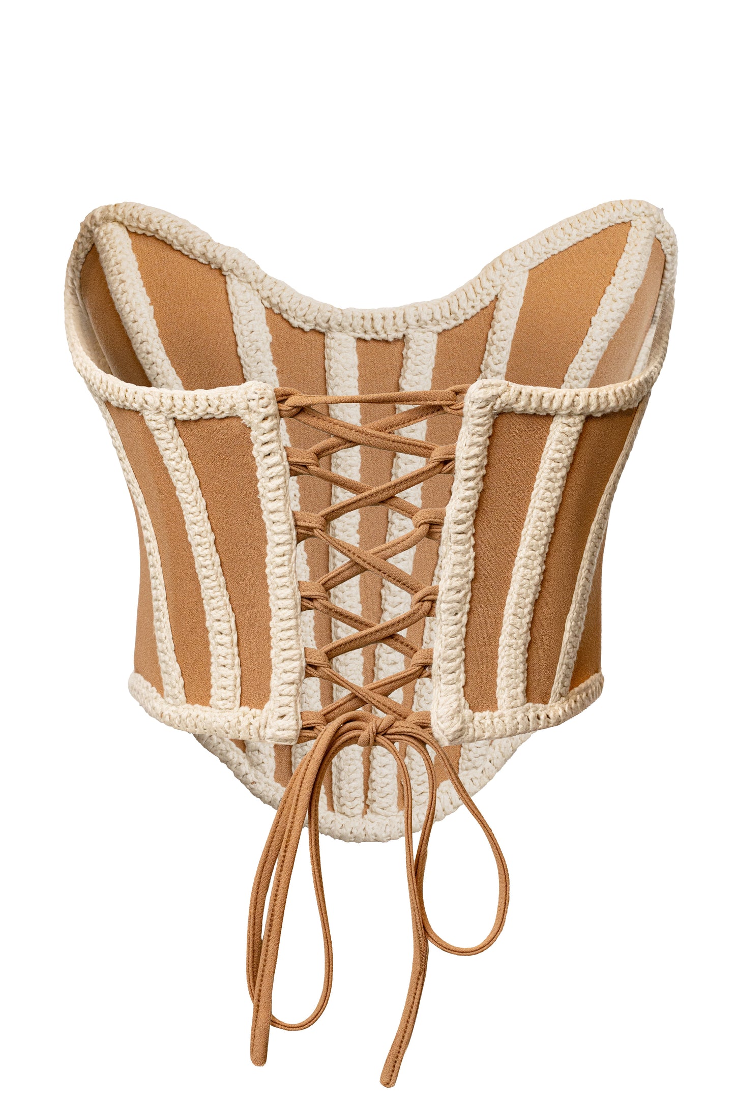Ivory Cassis Braided Corset JLUXLABEL