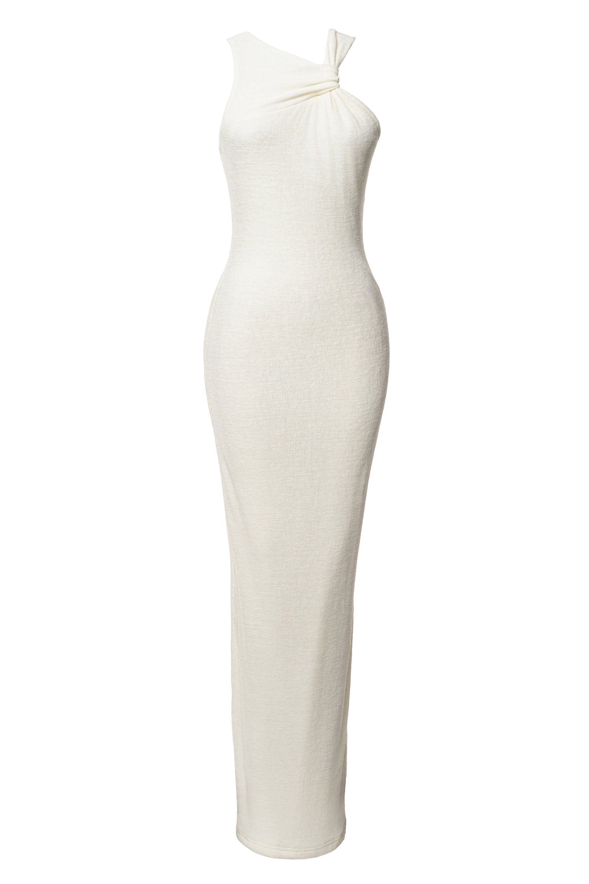 Ivory Alessia Knit Maxi Dress JLUXLABEL