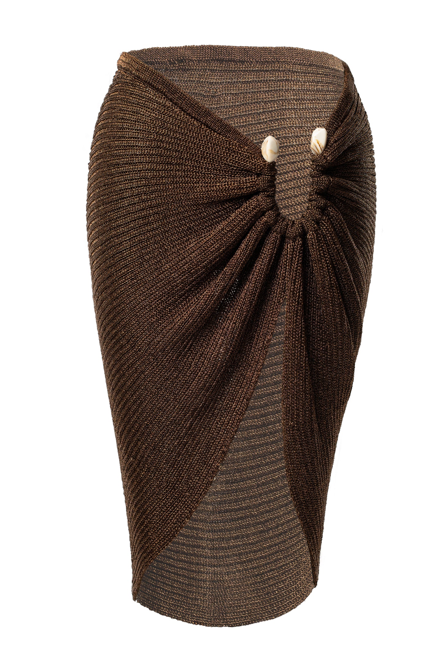 Bronze Luminous Metallic Skirt JLUXLABEL
