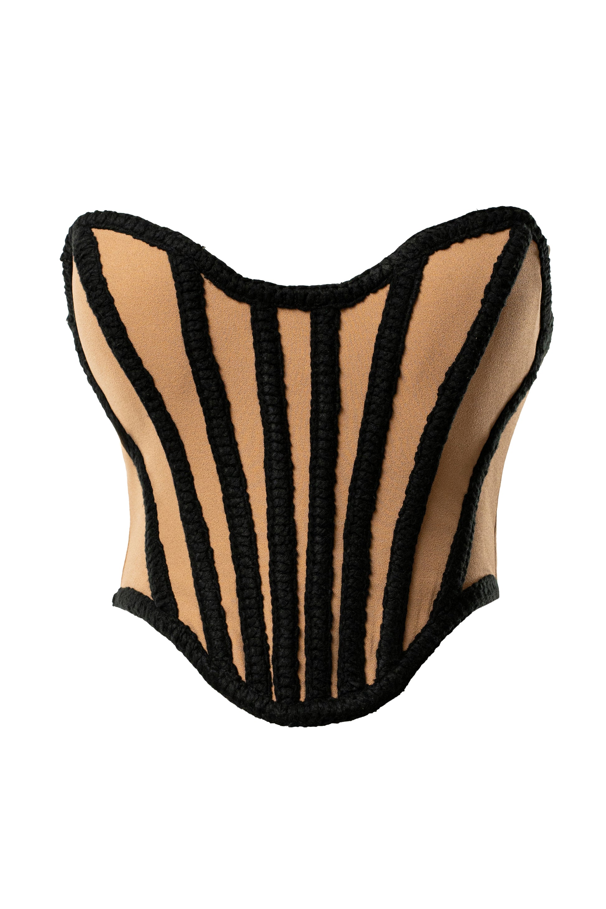Black Cassis Braided Corset JLUXLABEL