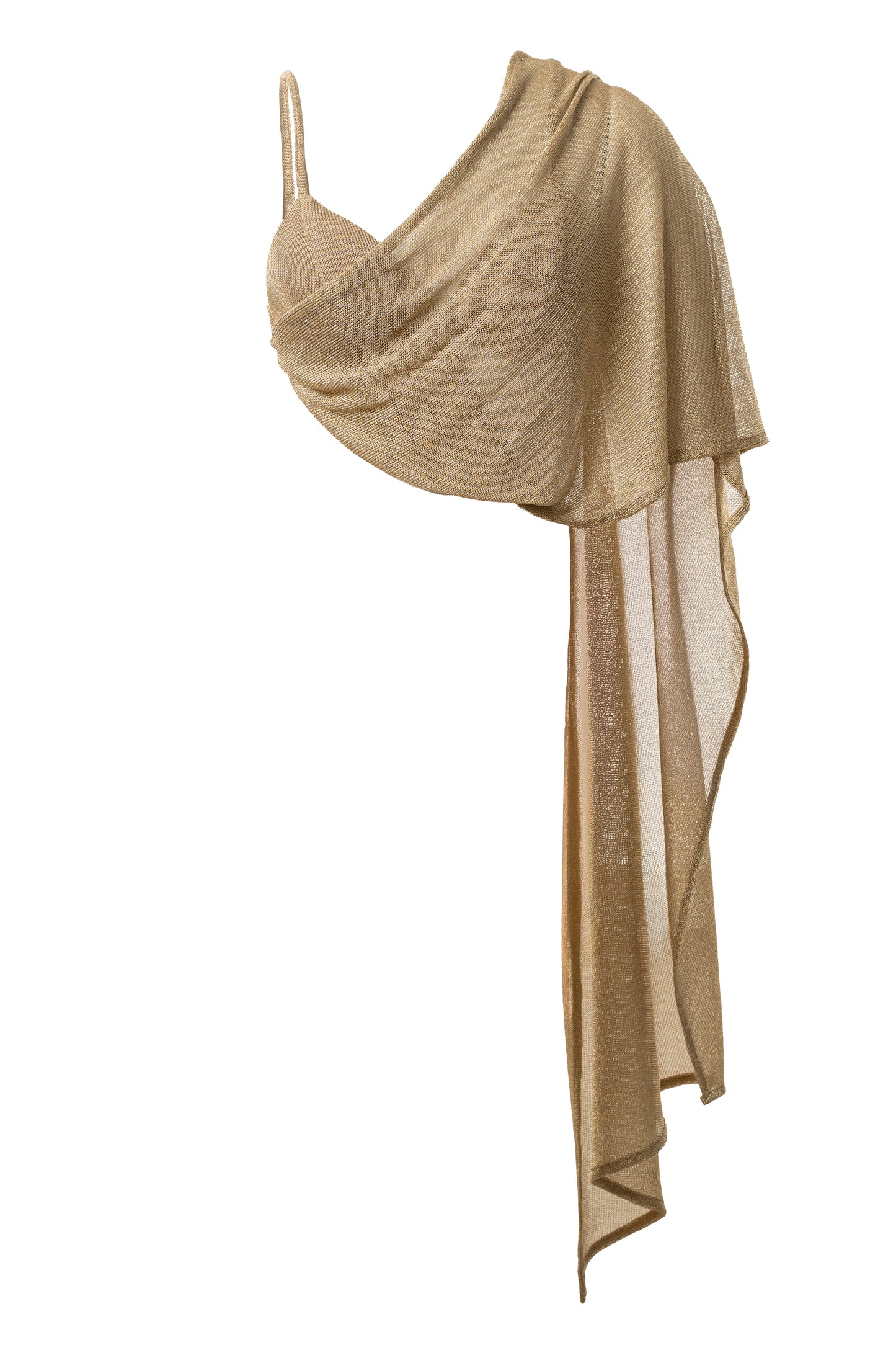 Gold Nocturne Draped Top JLUXLABEL