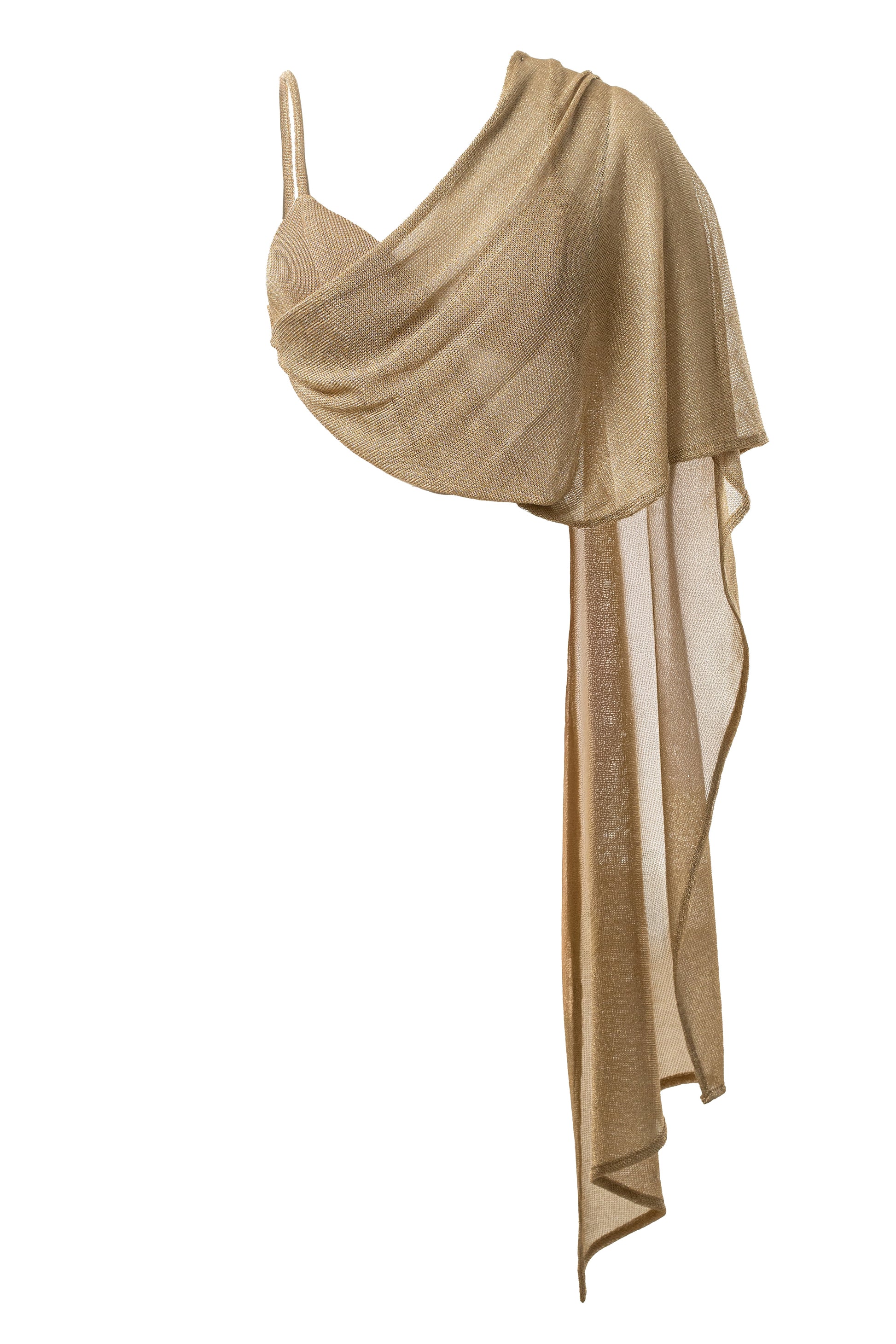 Gold Nocturne Draped Top JLUXLABEL