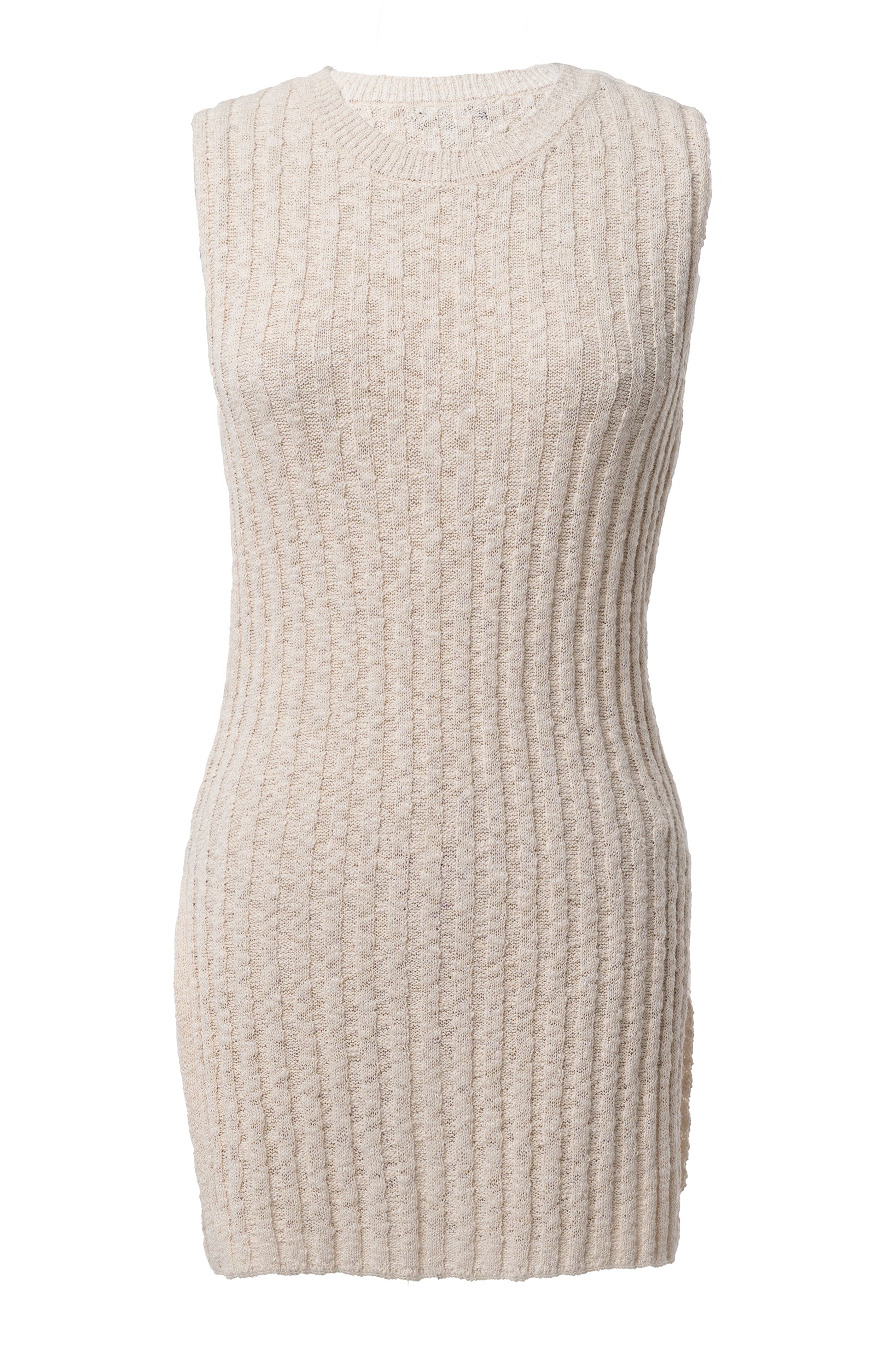Ivory Kali Sleeveless Knit Top JLUXLABEL