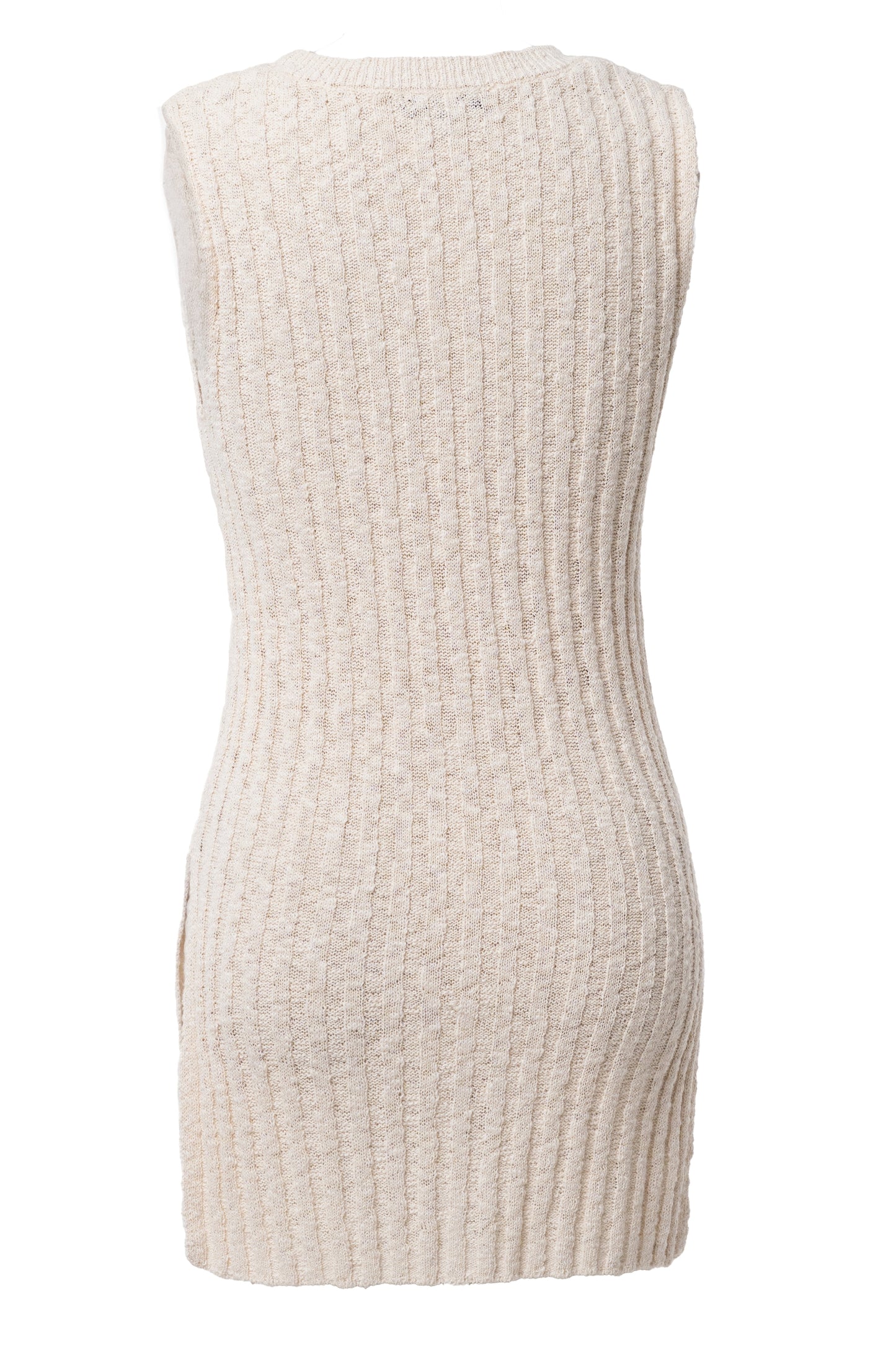 Ivory Kali Sleeveless Knit Top JLUXLABEL