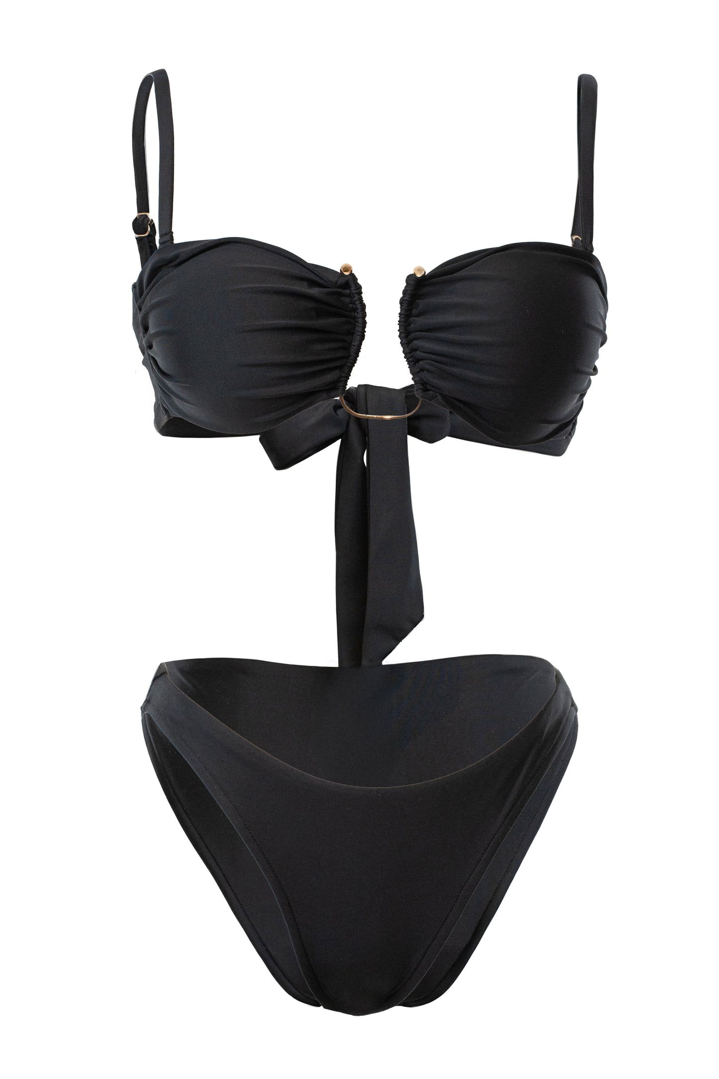 Black Tropical Tide Bikini Set JLUXLABEL