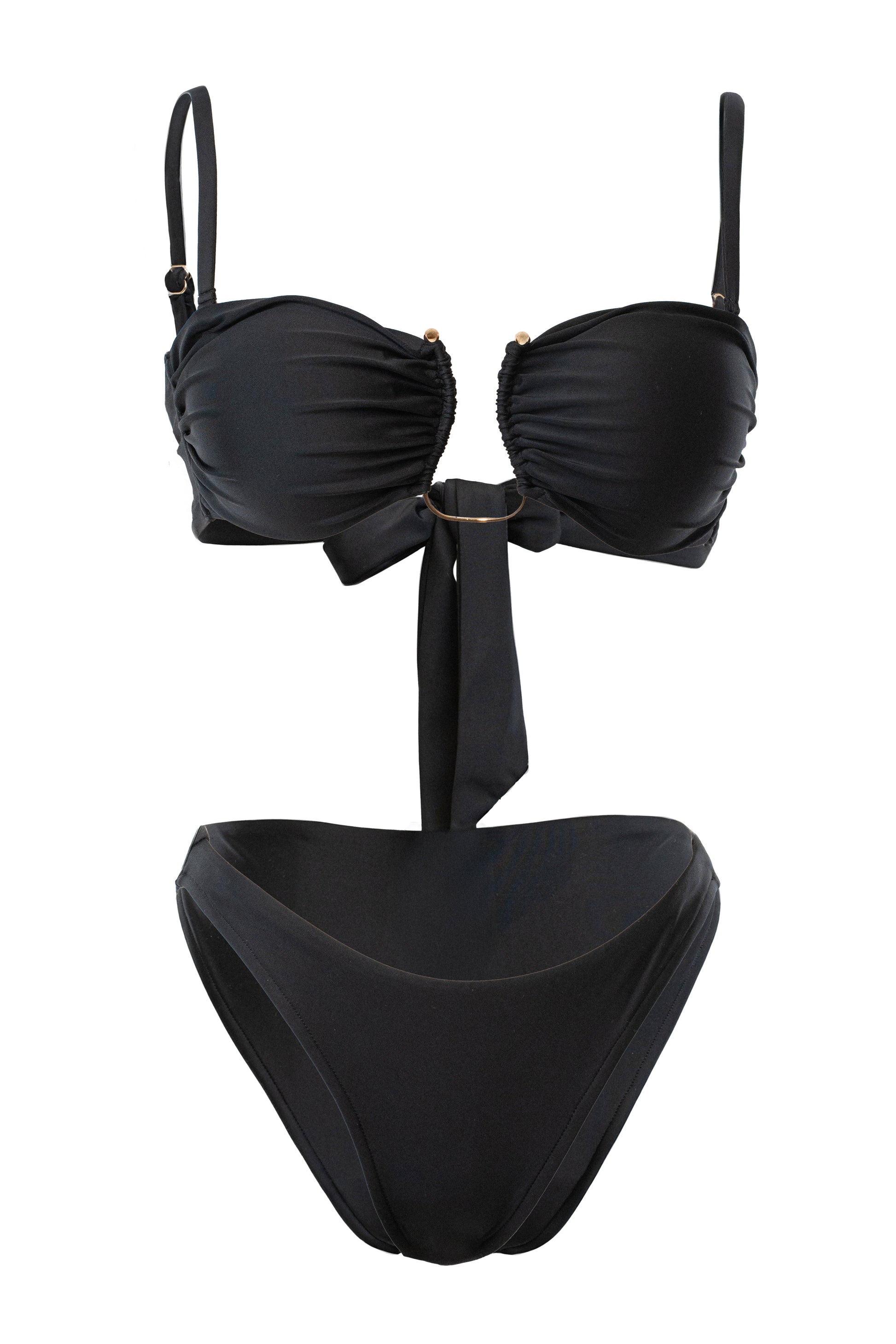 Black Tropical Tide Bikini Set JLUXLABEL