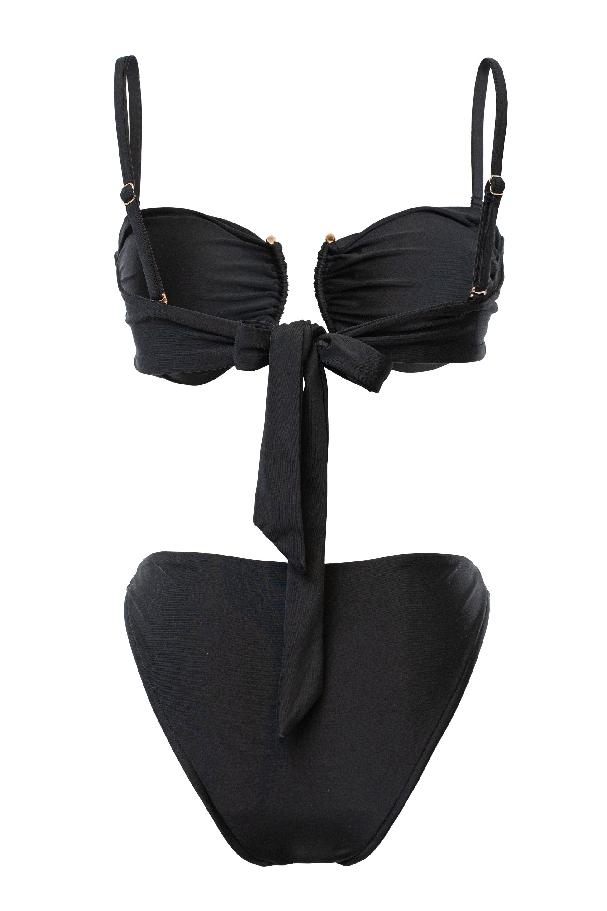 Black Tropical Tide Bikini Set JLUXLABEL