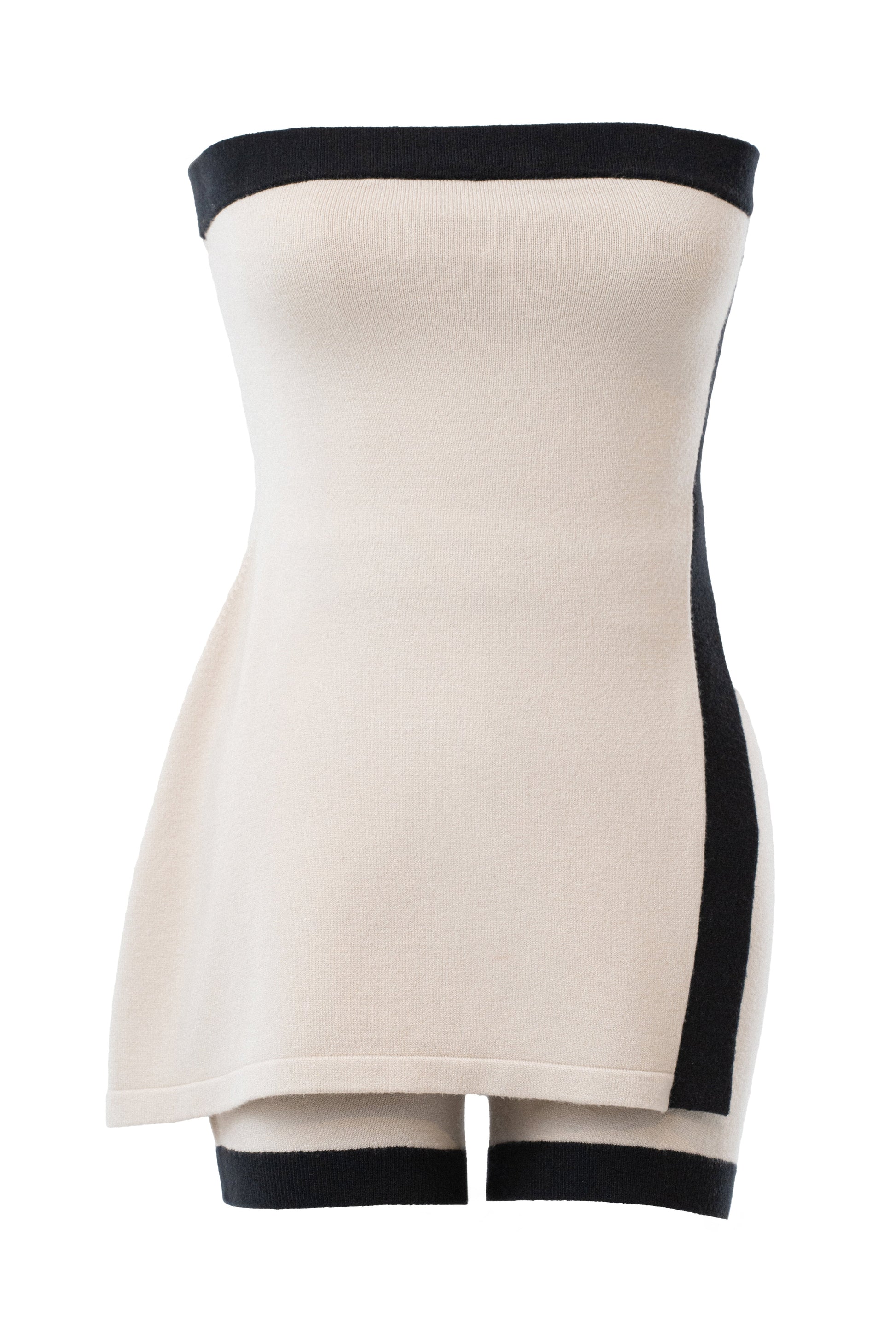 Milk/Black Olivea Knit Short Set JLUXLABEL