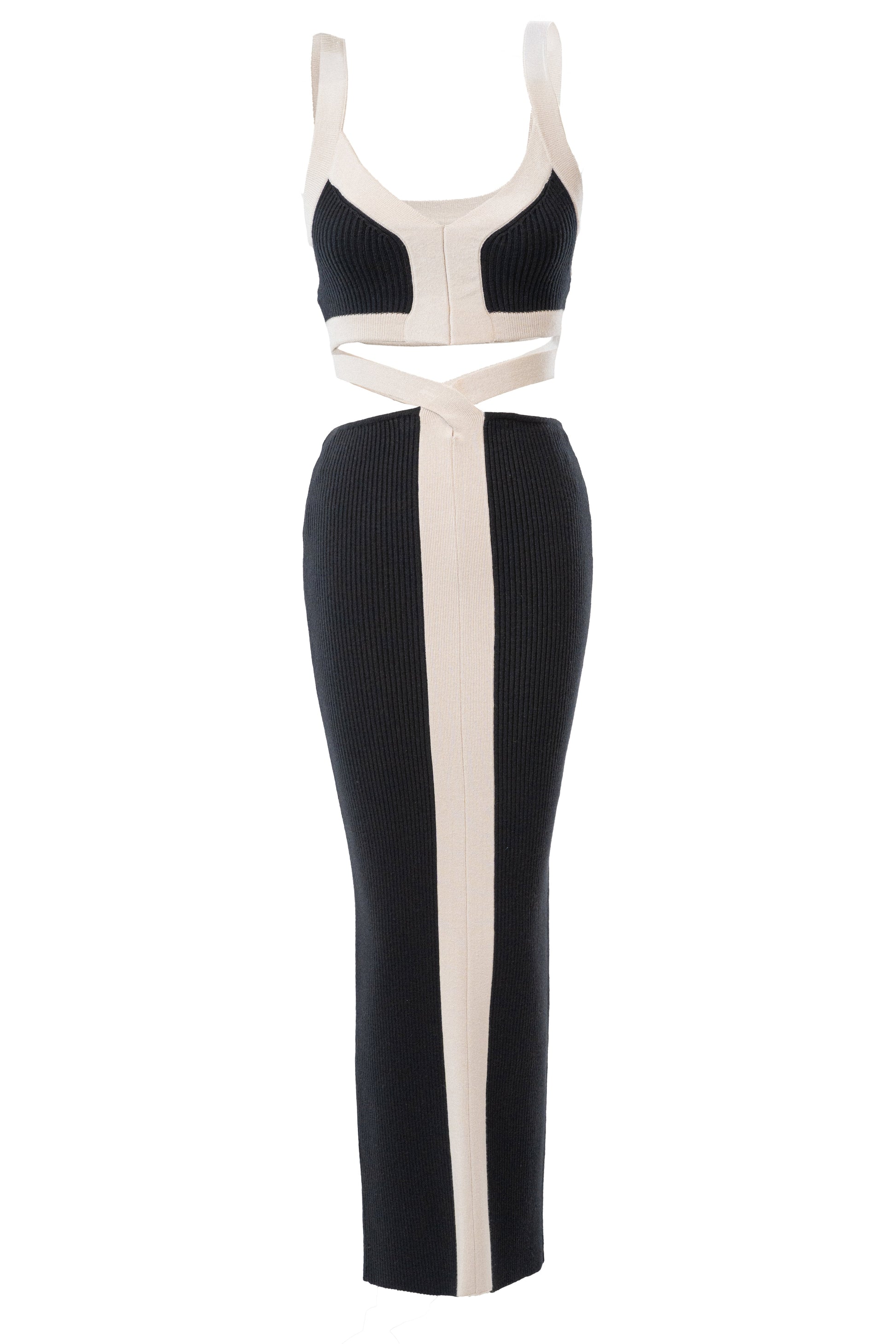 Black/Milk Coastal Drift Skirt Set JLUXLABEL