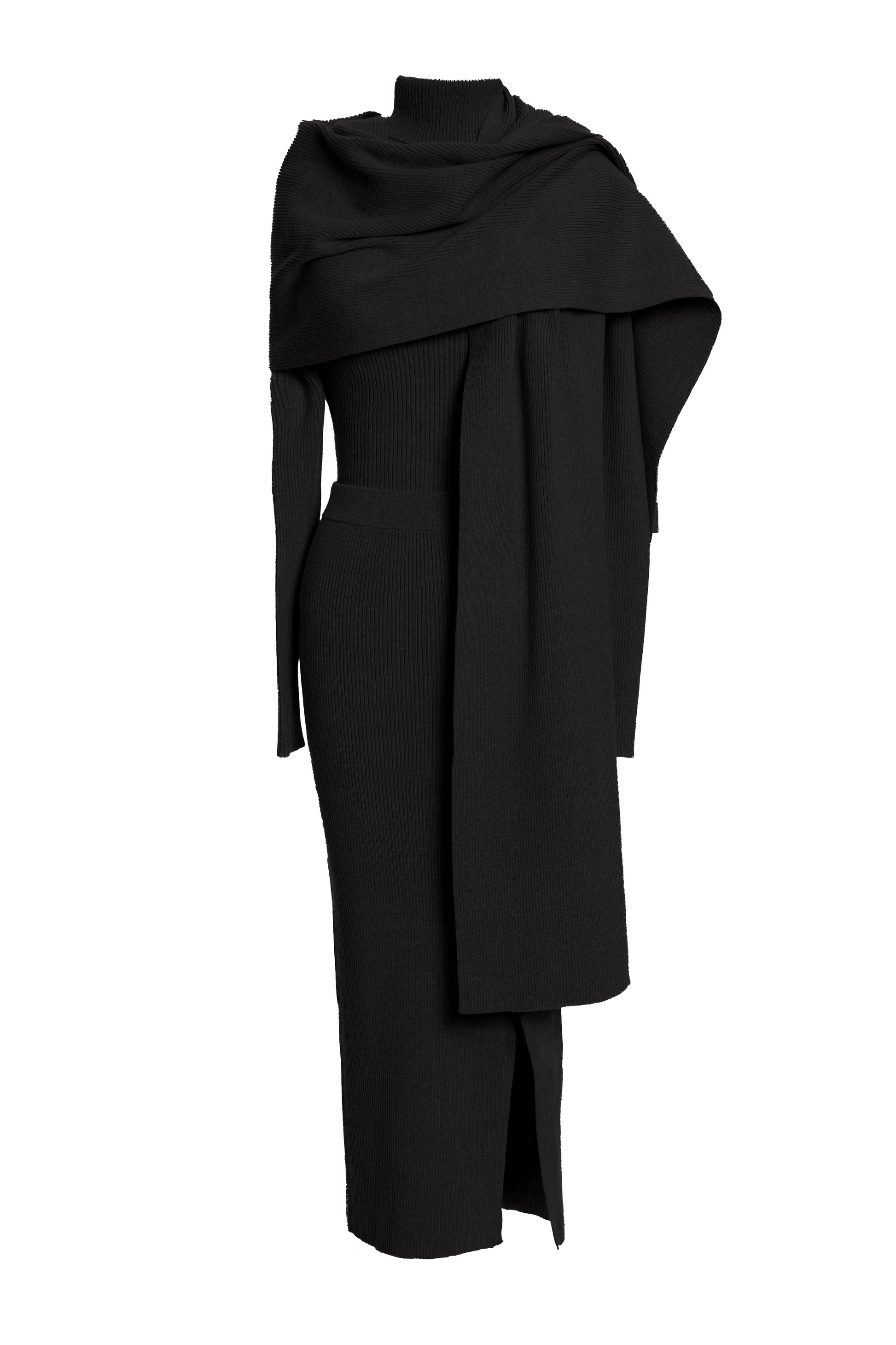 Black Cardinal Essential Knit Skirt JLUXLABEL