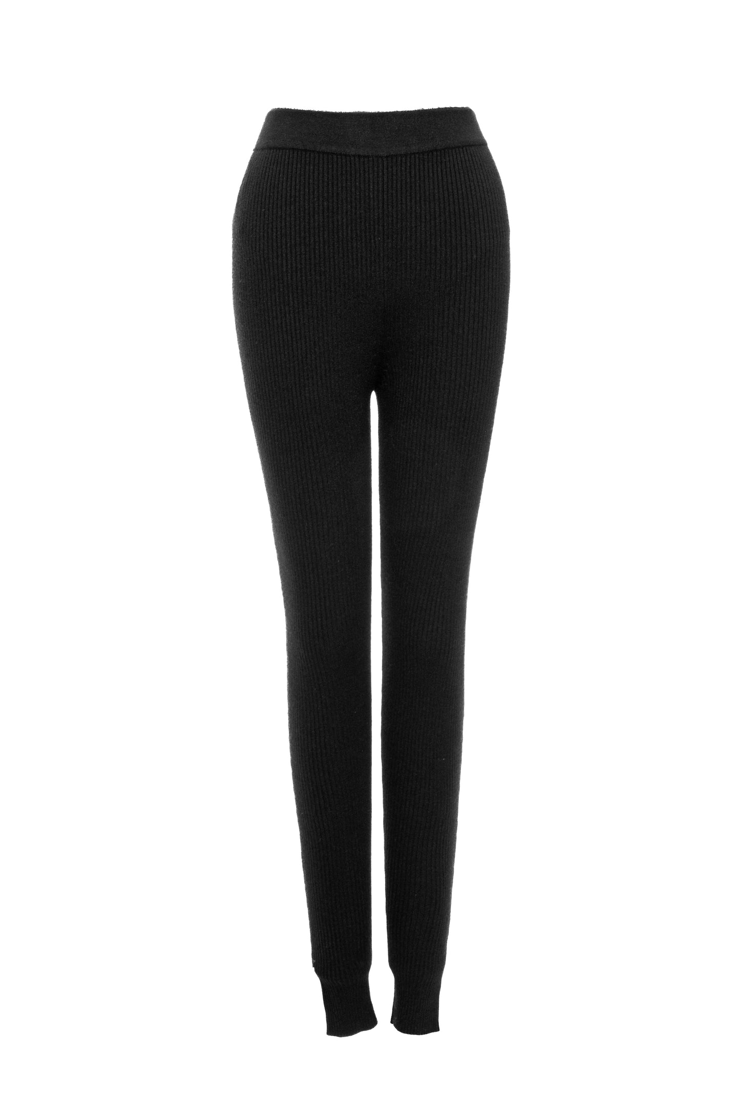 Black Naaya Ribbed Leggings JLUXLABEL