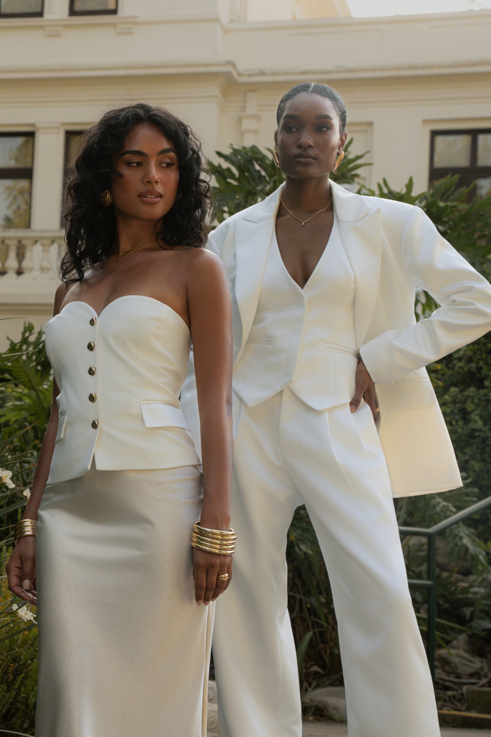 White Victoria Satin Blazer NEWFASHIONEDGE