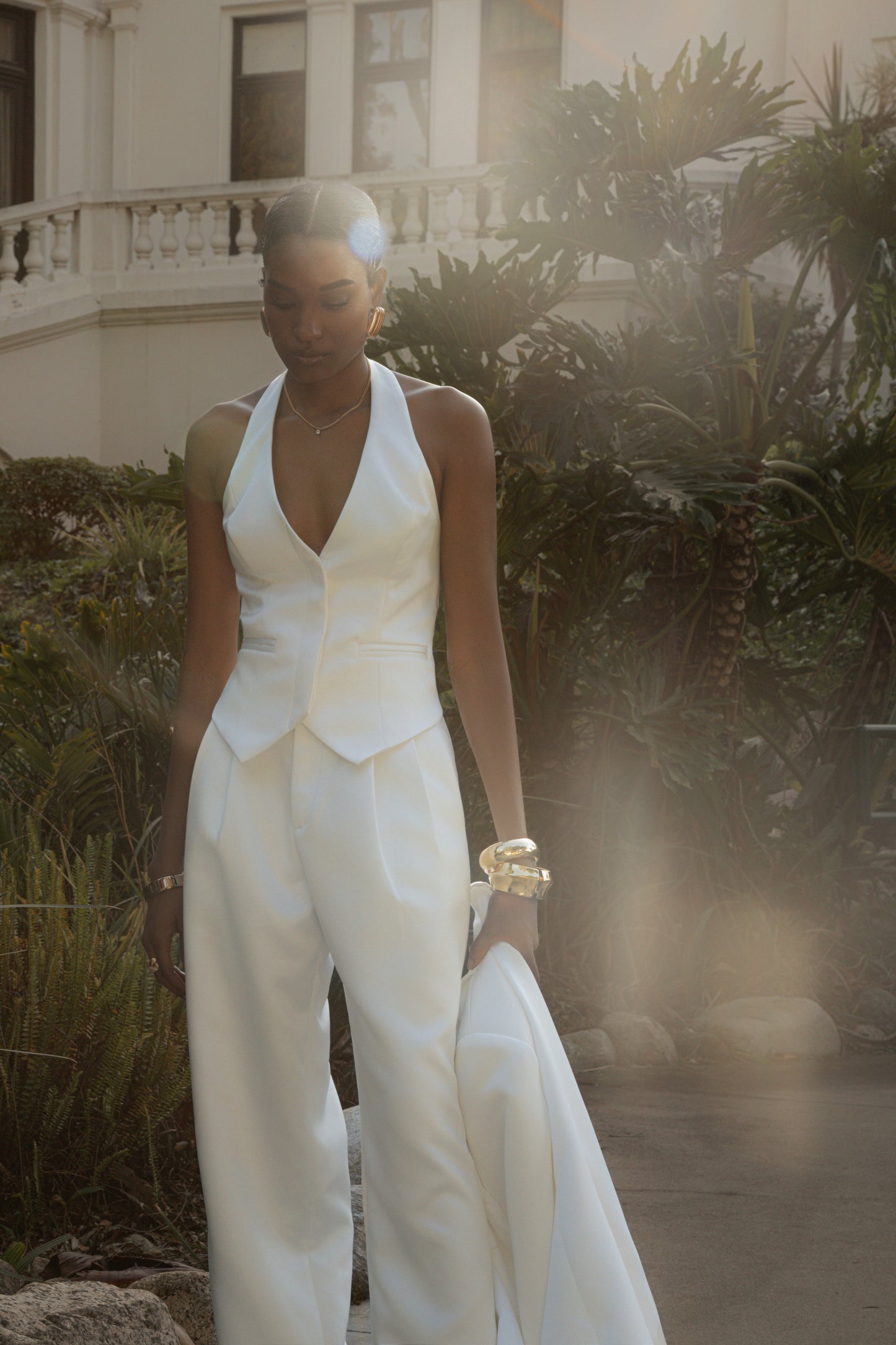 White City Nights Satin Vest JLUXLABEL