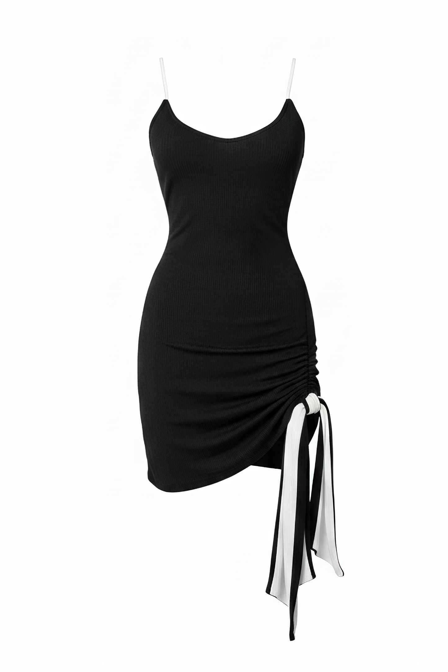 White/Black Mirage Reversible Mini Dress JLUXLABEL