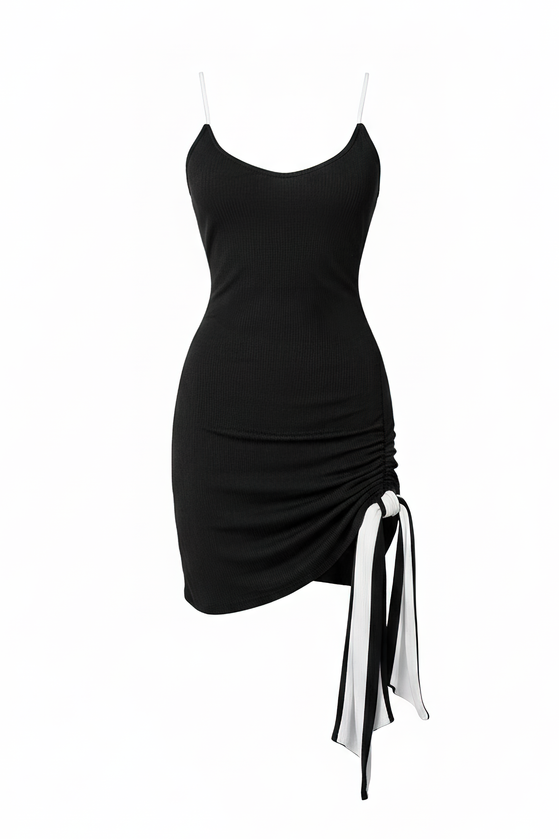 White/Black Mirage Reversible Mini Dress JLUXLABEL