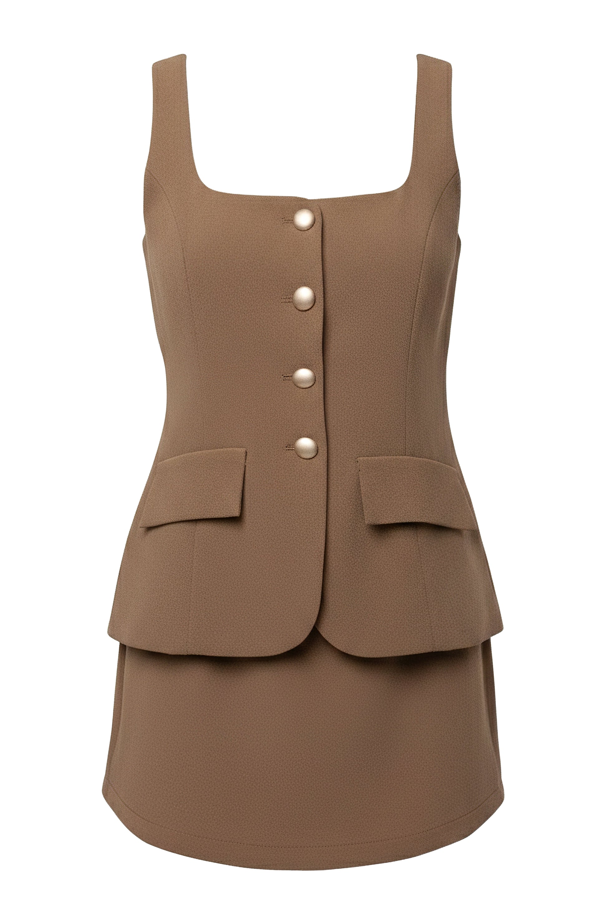 Brown All In One Romper JLUXLABEL