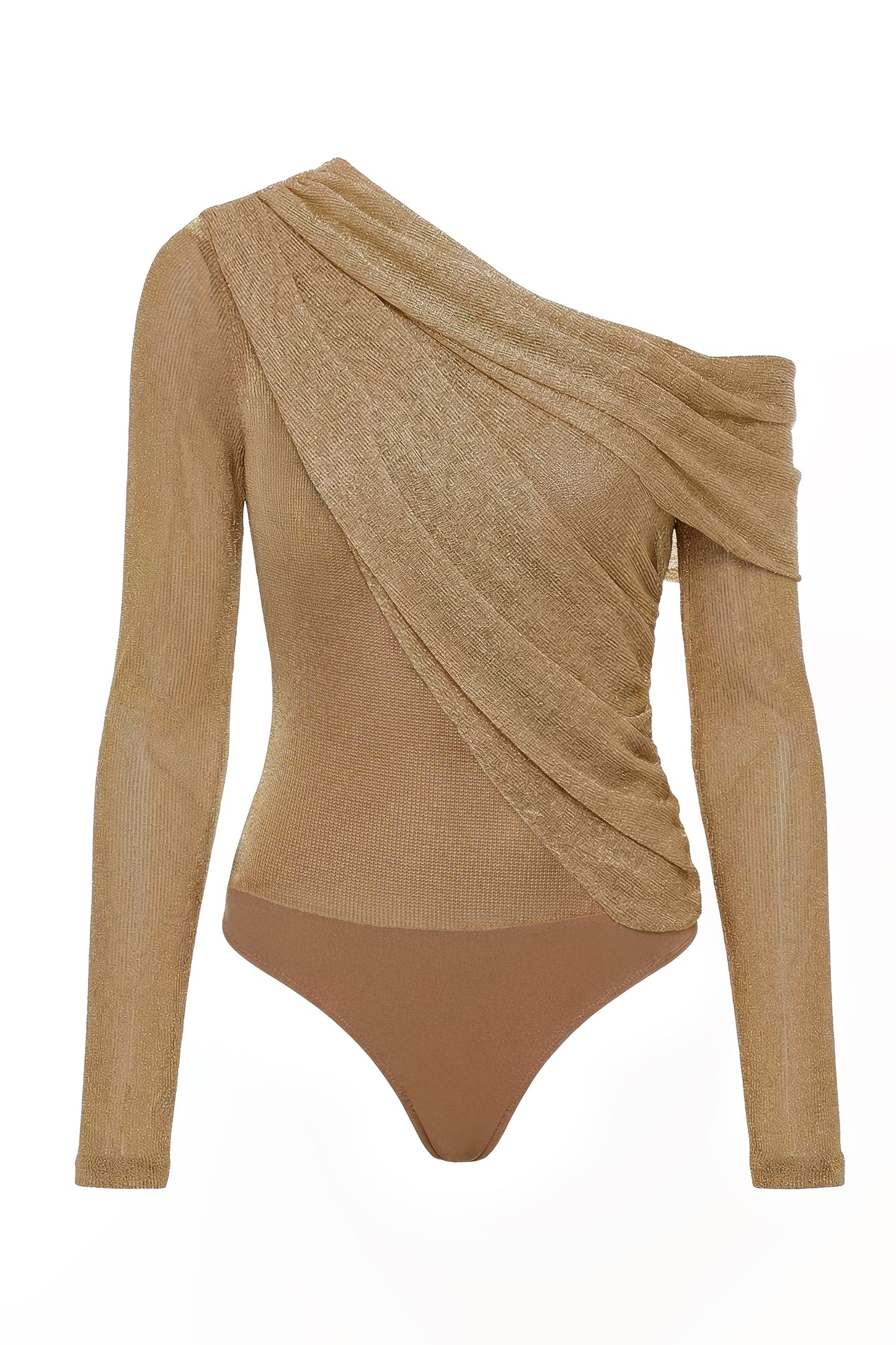 Gold Opulent Metallic Bodysuit JLUXLABEL