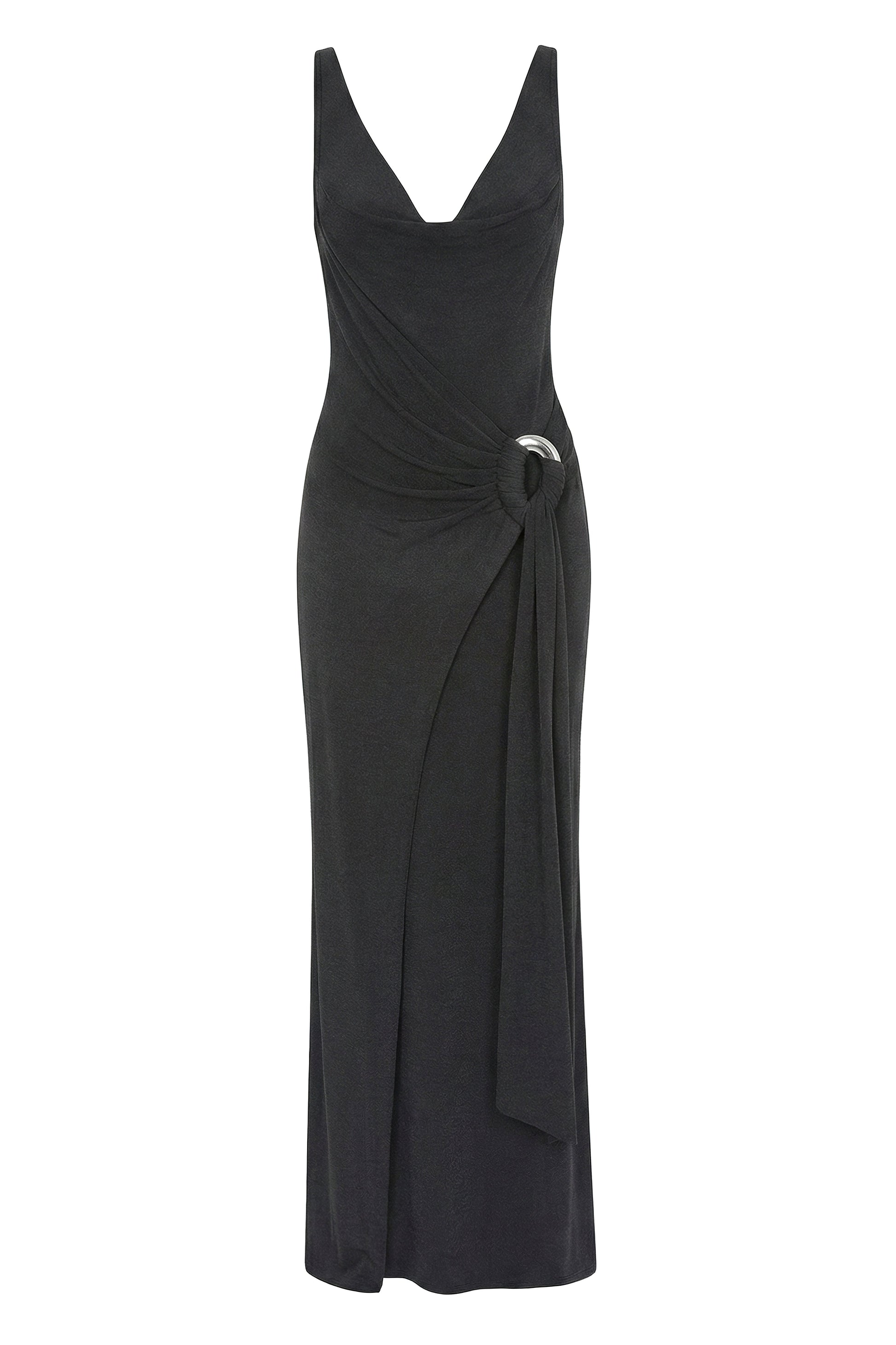 Black Divine State Maxi Dress JLUXLABEL