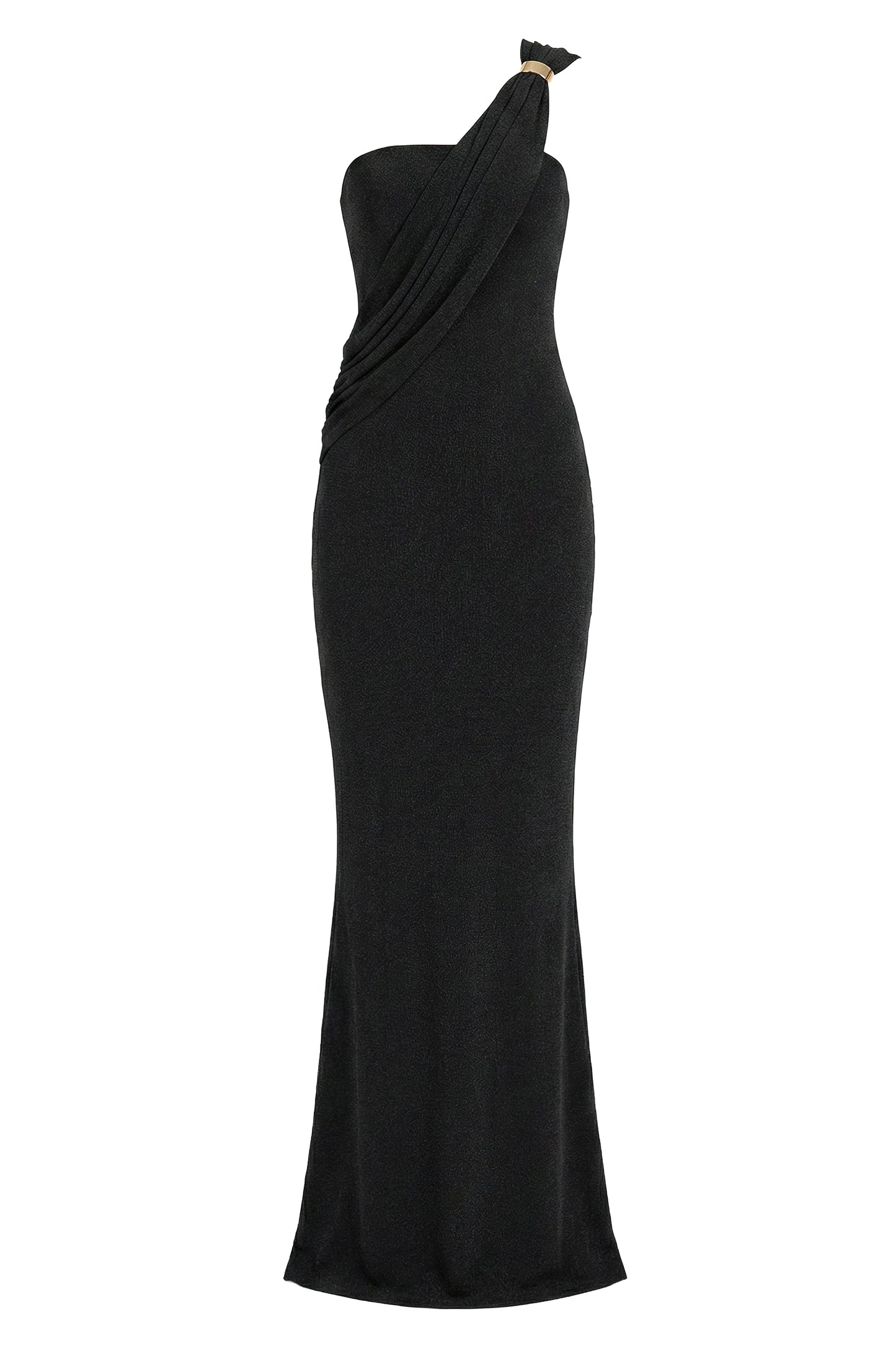 Black Golden Veil Maxi Dress JLUXLABEL