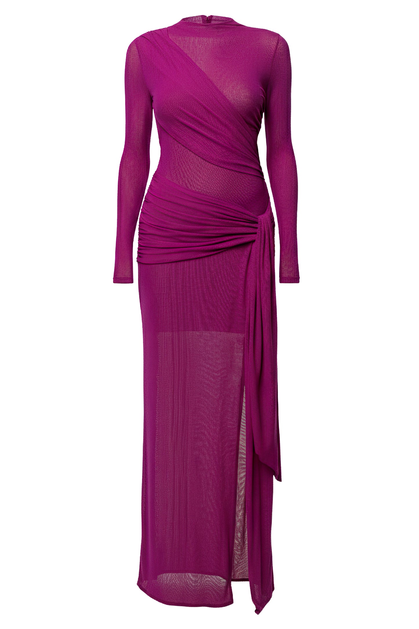 Purple Heatwave Mesh Maxi Dress JLUXLABEL