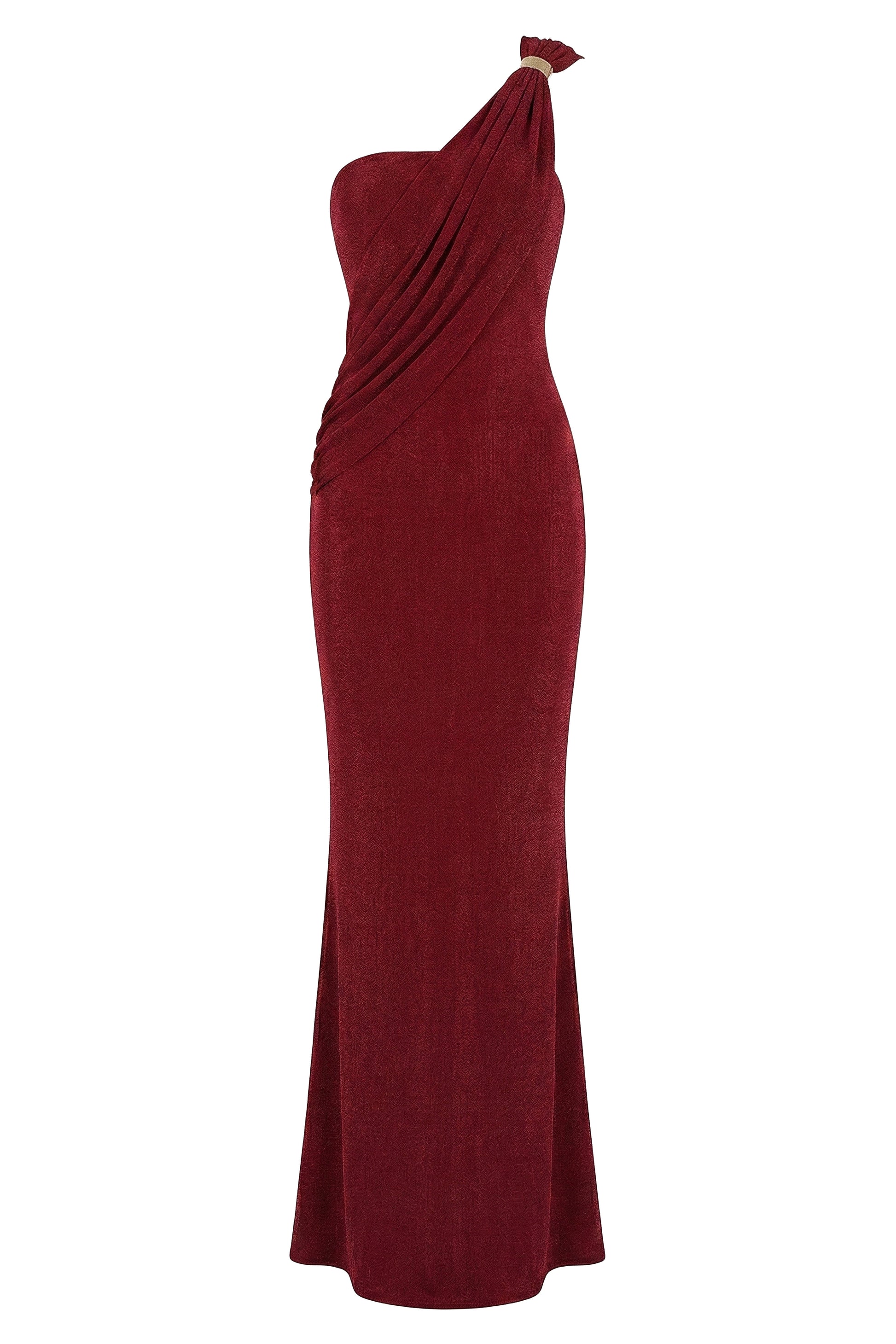Red Golden Veil Maxi Dress JLUXLABEL