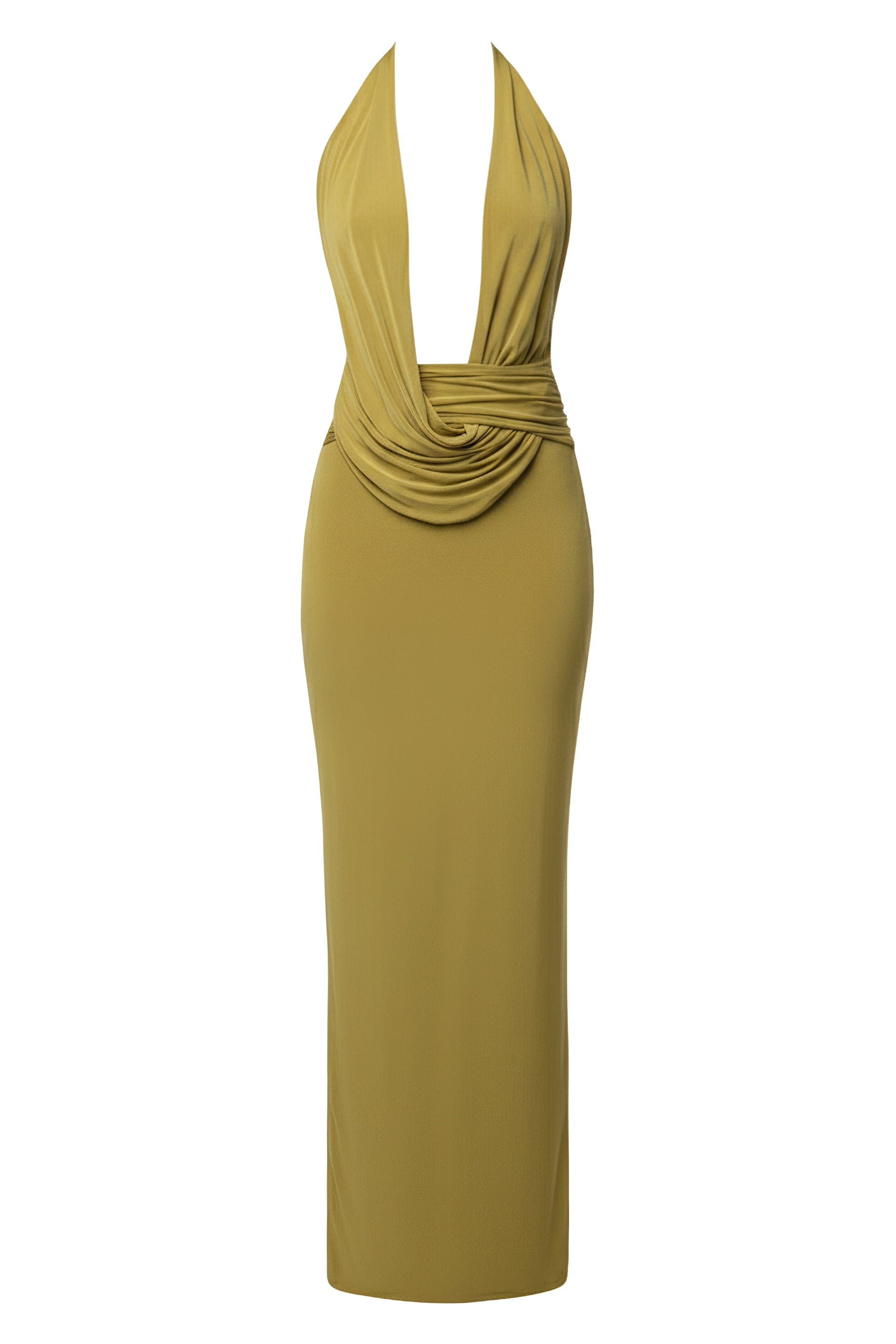 Moss Dawn Draped Maxi Dress NEWFASHIONEDGE