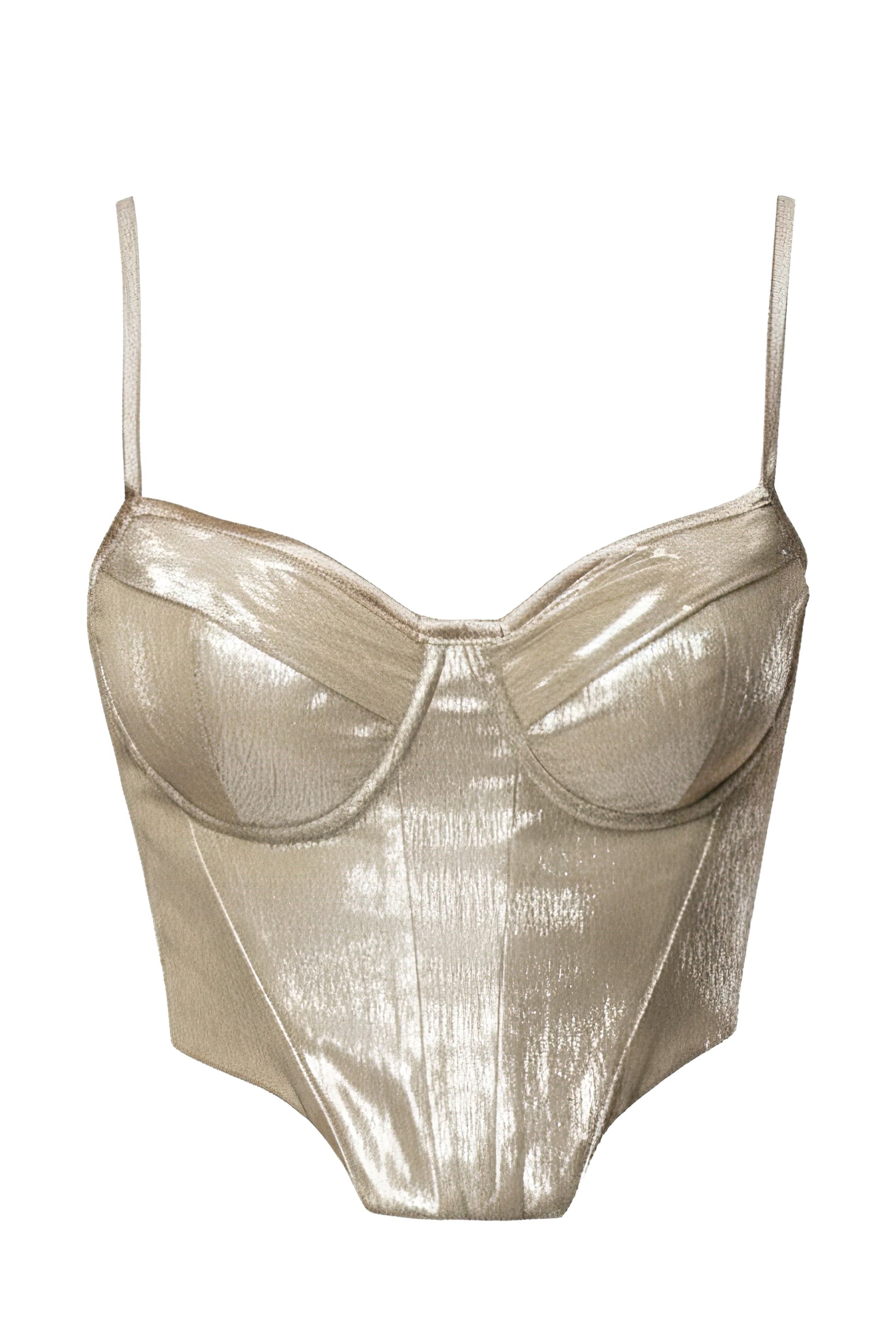 Beige Illuminate Corset JLUXLABEL