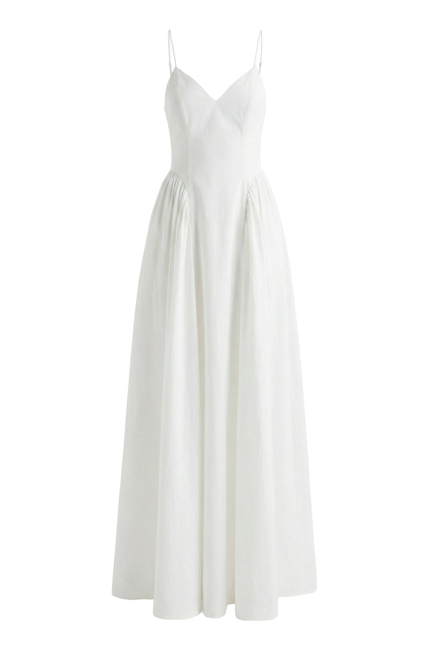 White Sculpted Grace Maxi Dress NEWFASHIONEDGE