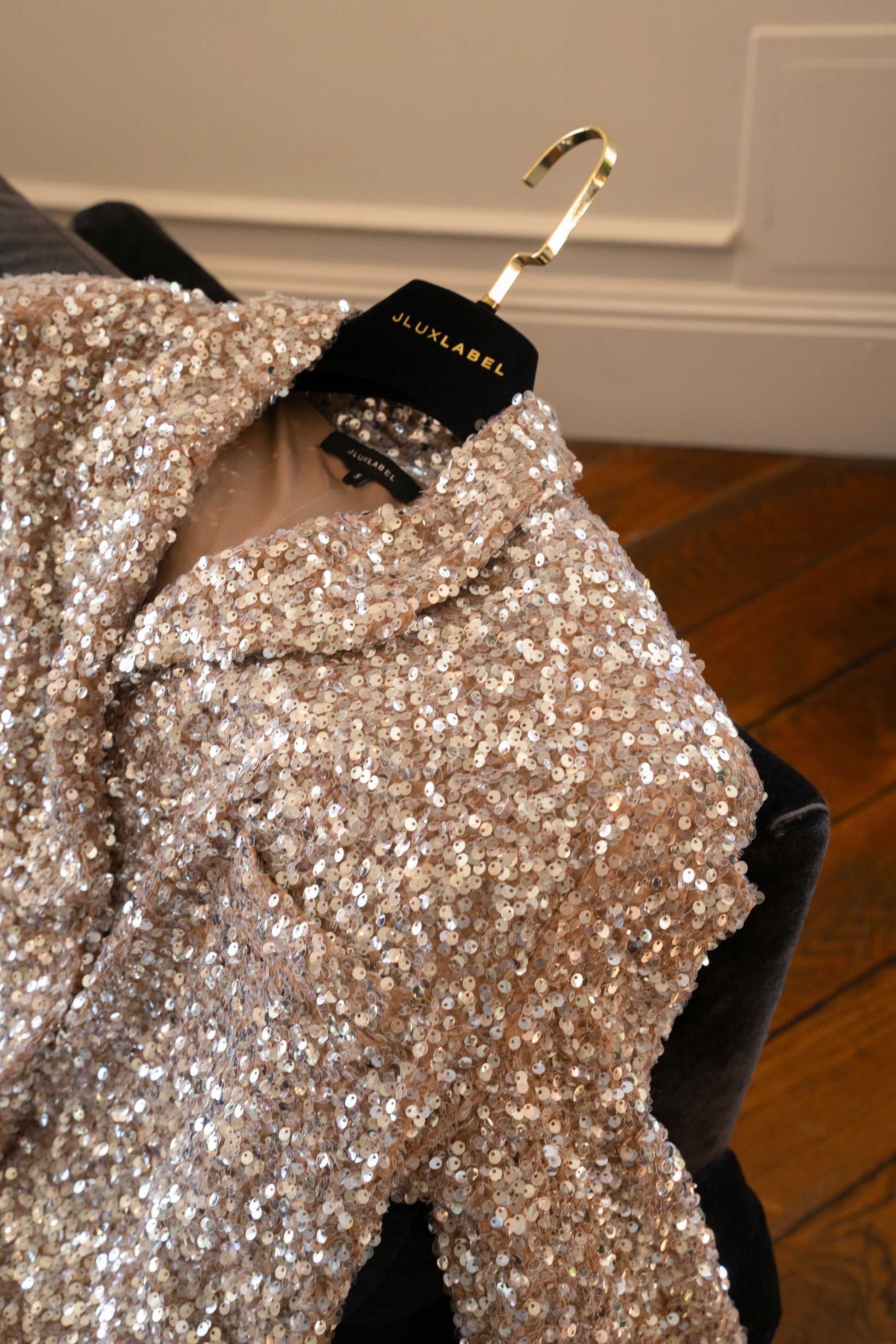 Nixie Sequin Oversized Blazer NEWFASHIONEDGE
