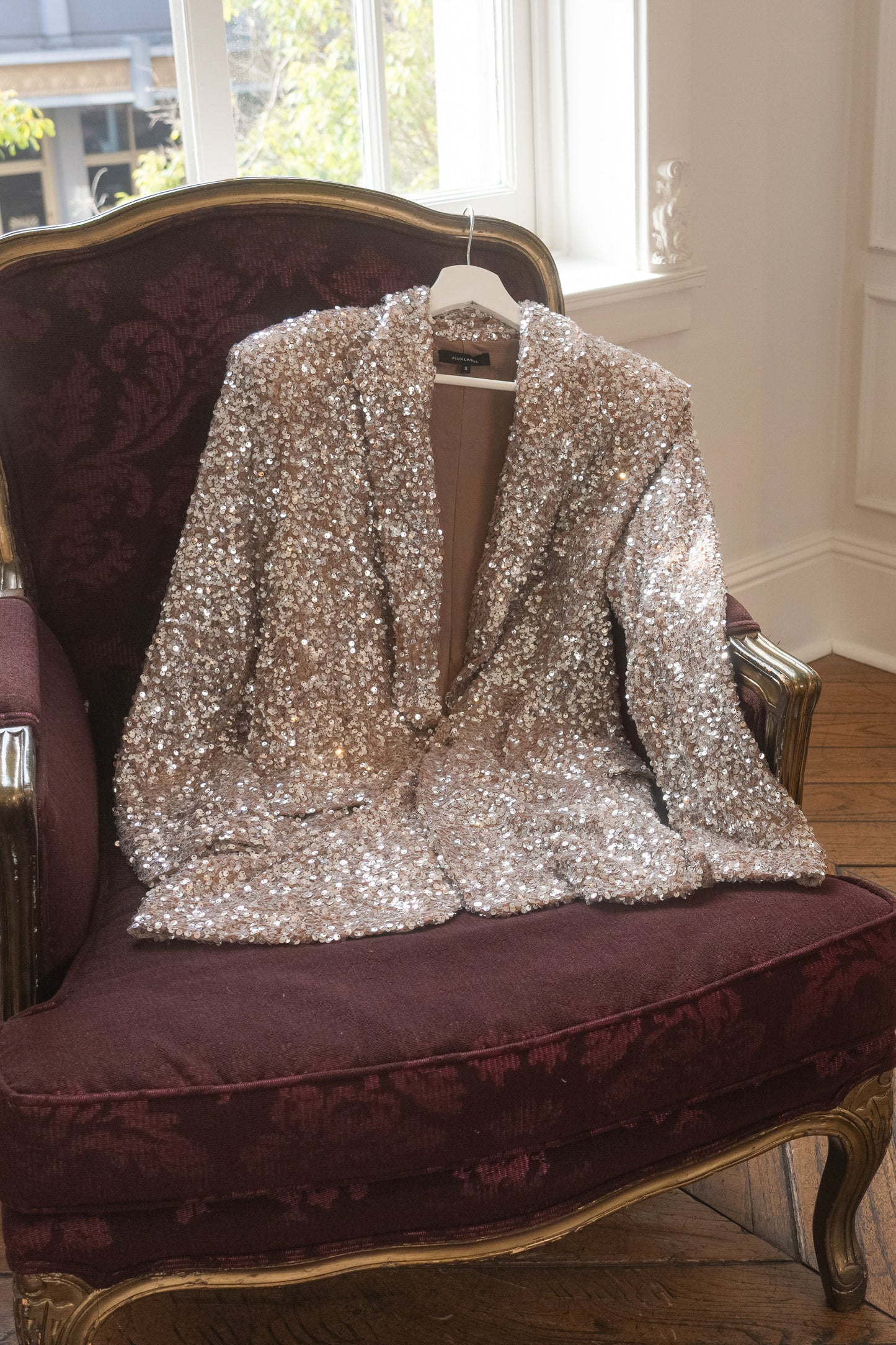 Nixie Sequin Oversized Blazer NEWFASHIONEDGE