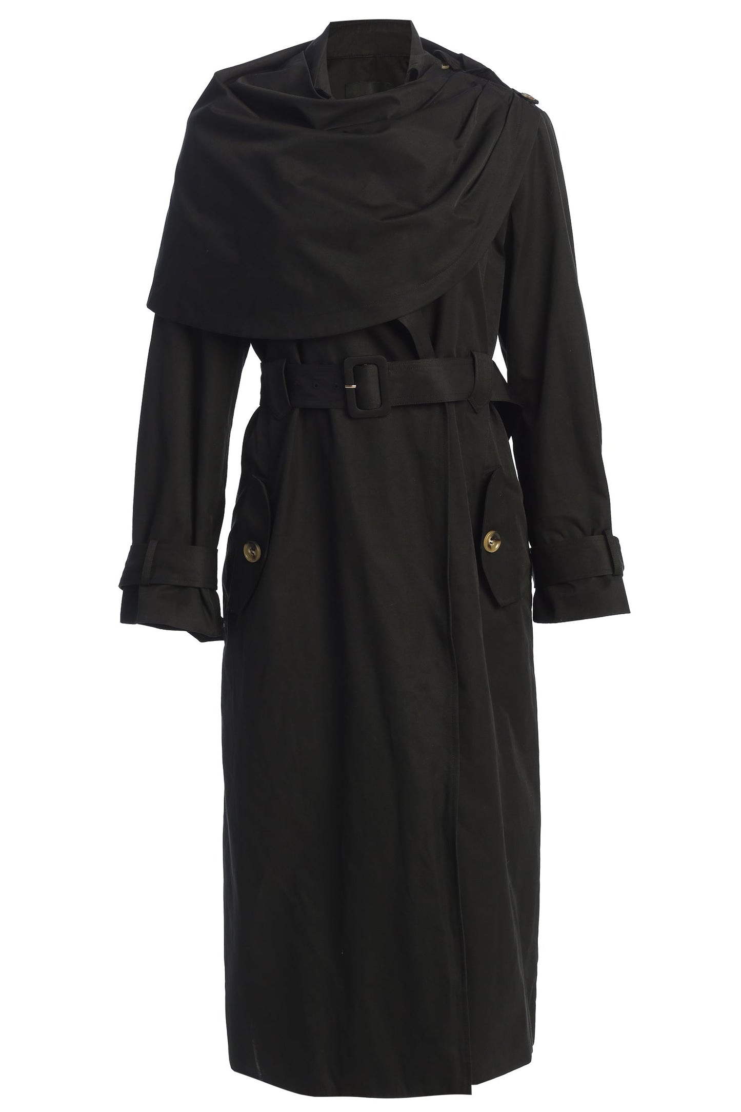 Black The Classic Trench Coat JLUXLABEL