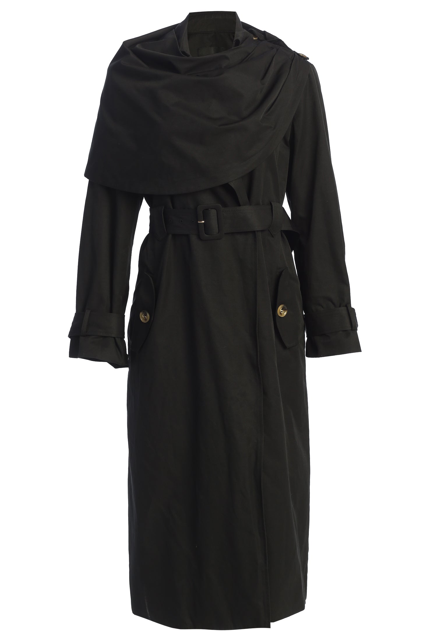 Black The Classic Trench Coat JLUXLABEL