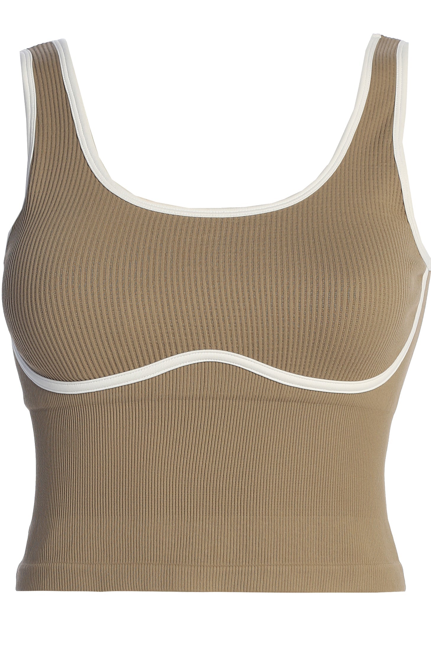 Beige/White Limitless Performance Top JLUXLABEL