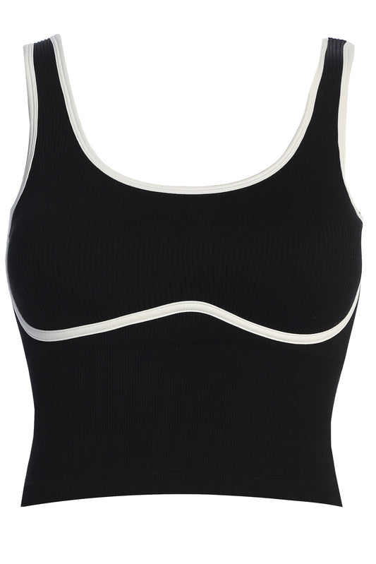 Black/White Limitless Performance Top JLUXLABEL