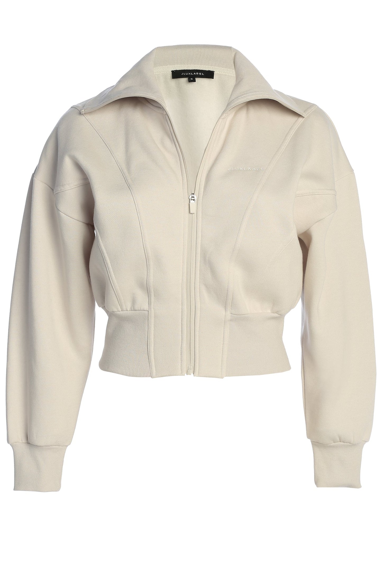 Bone JLUXLABEL Logo Zip Up Jacket JLUXLABEL