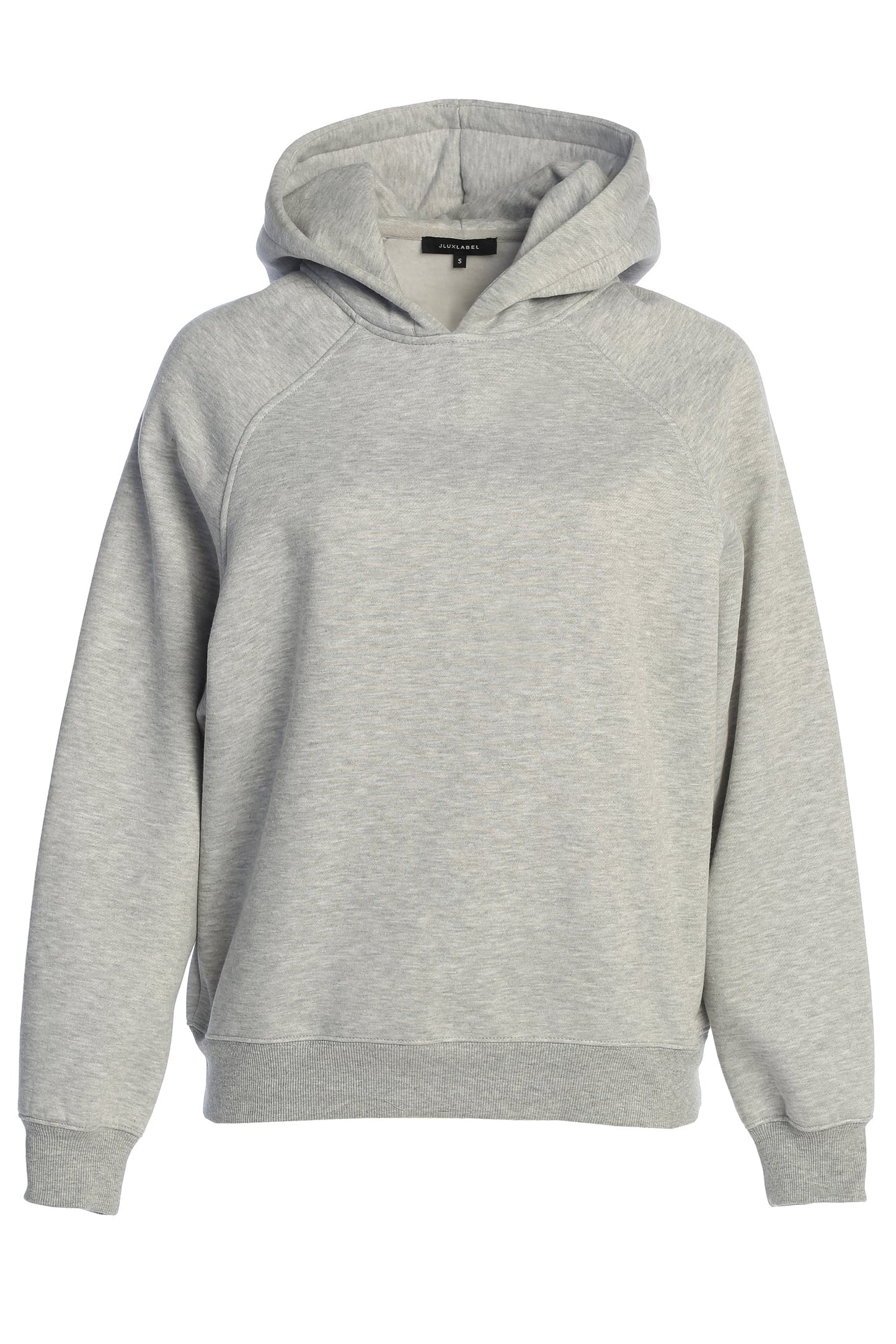 Heather Grey JLUXLABEL Logo Pullover Hoodie JLUXLABEL
