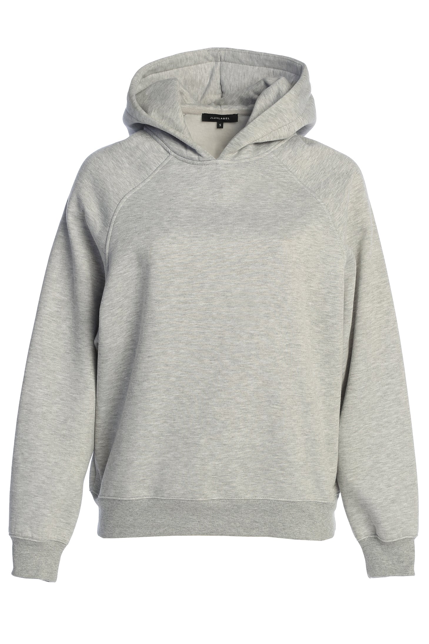 Heather Grey JLUXLABEL Logo Pullover Hoodie JLUXLABEL