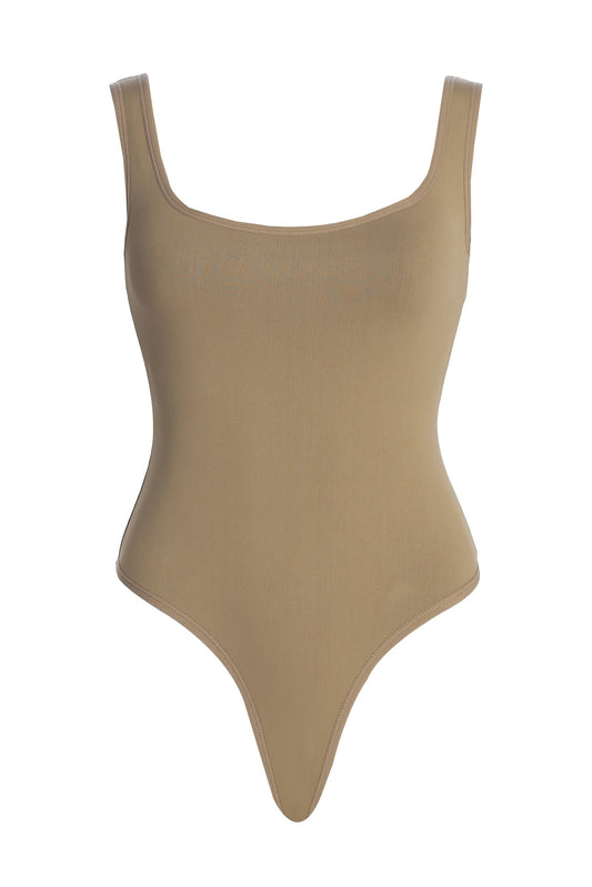 Beige Revive Bodysuit JLUXLABEL