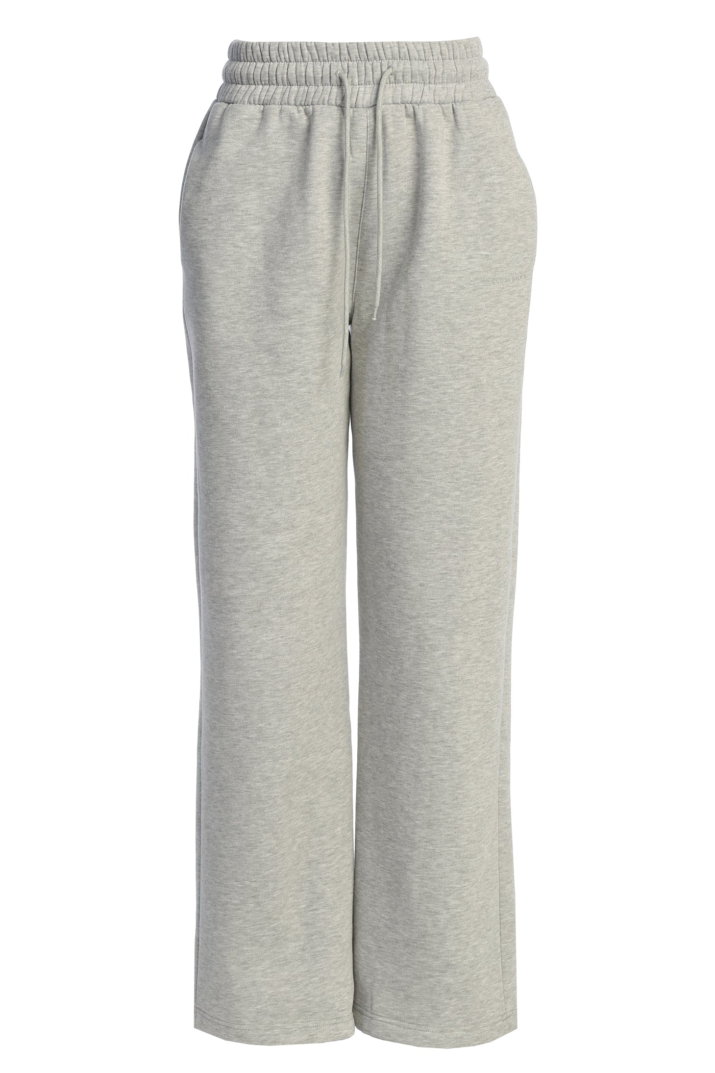 Heather Grey JLUXLABEL Logo Fleece Pants JLUXLABEL