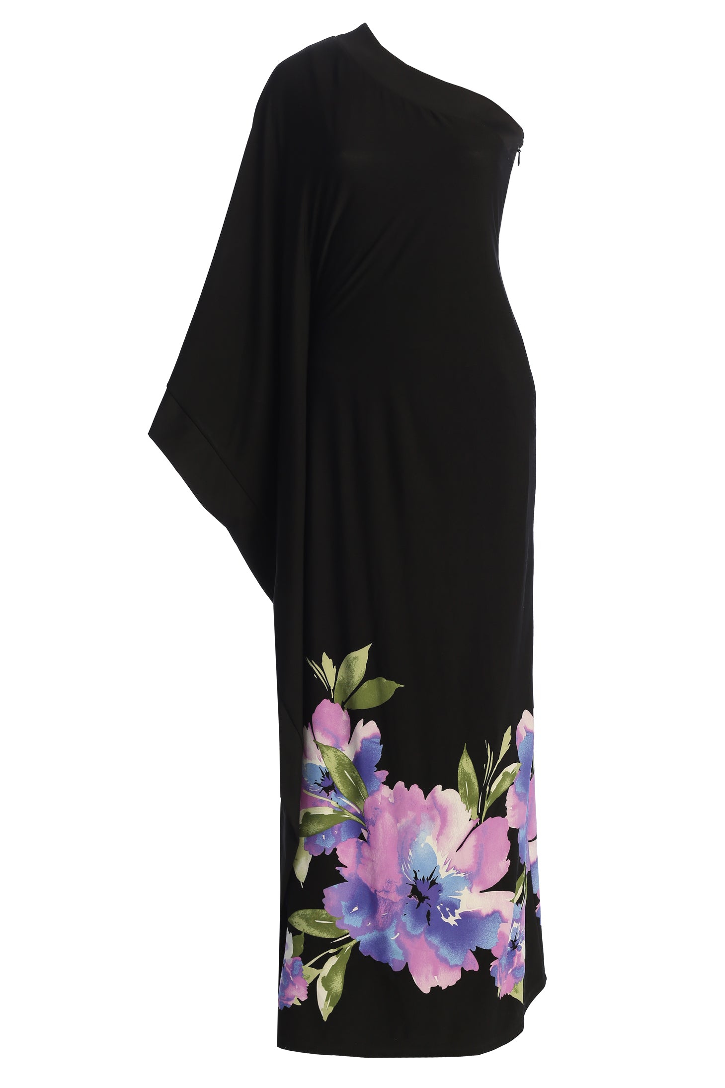 Black Floral Petals And Passion Maxi Dress JLUXLABEL