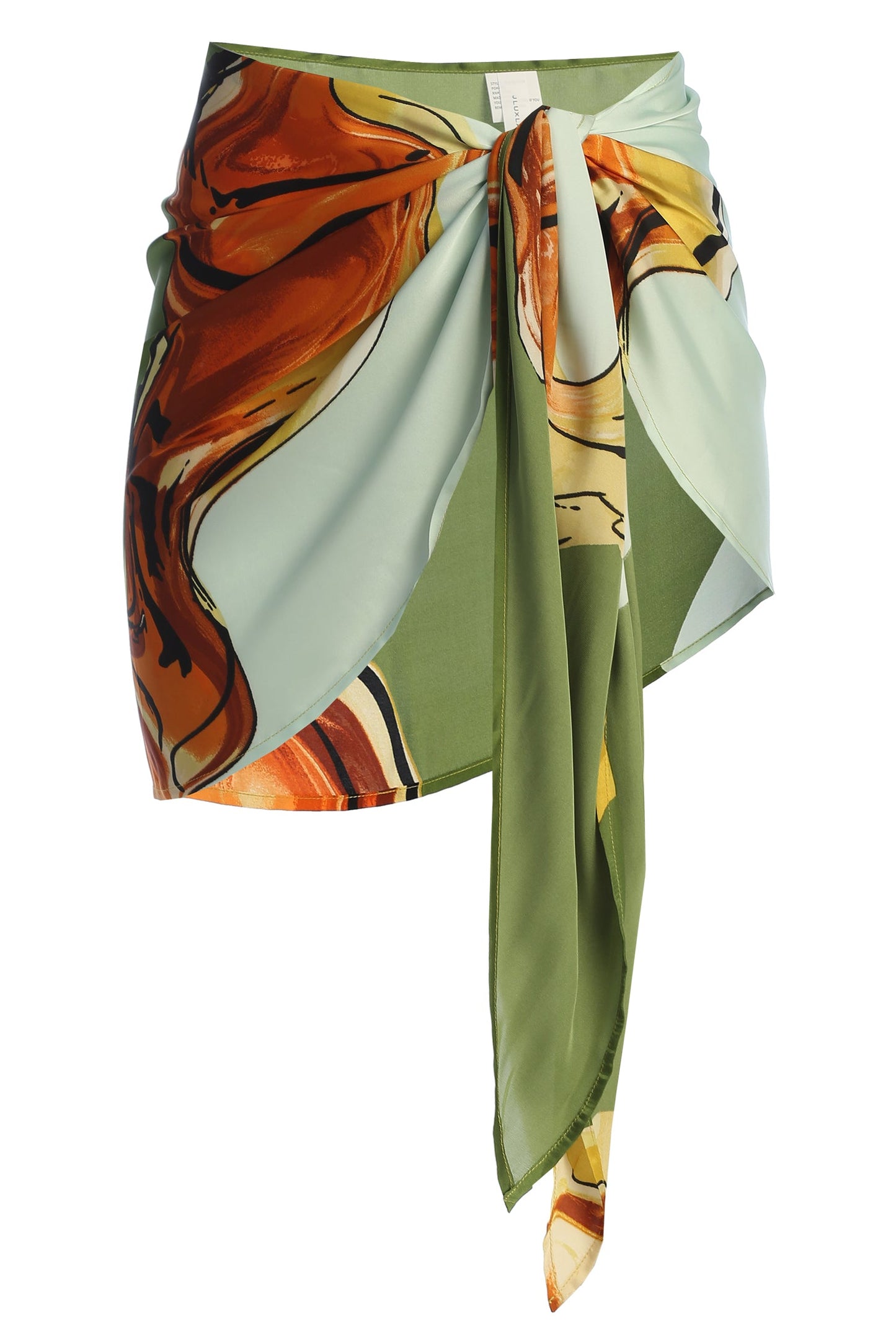 PRE-ORDER Green Tropical Print Golden Shores Wrap Sarong