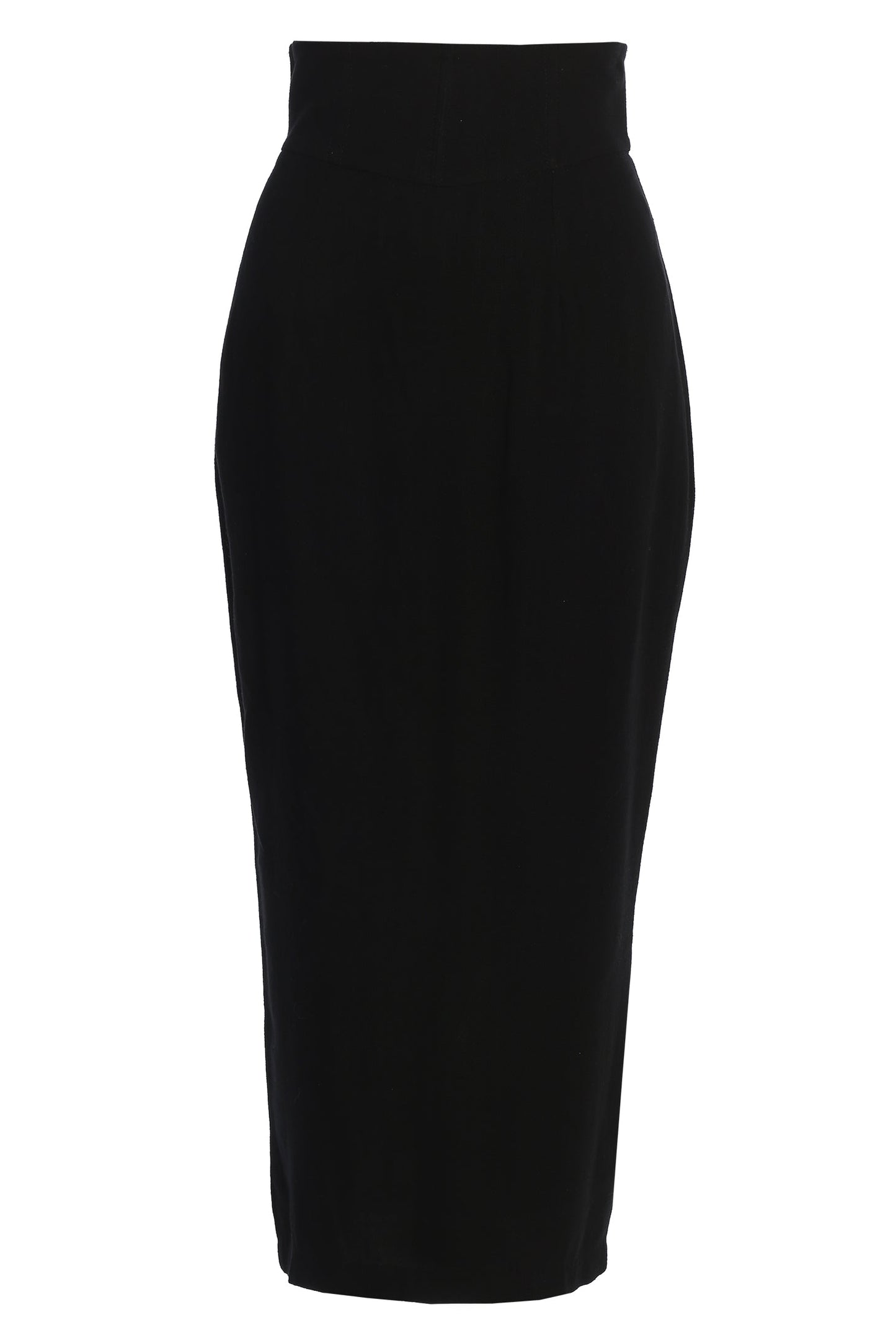 Black Coastland Linen Skirt JLUXLABEL